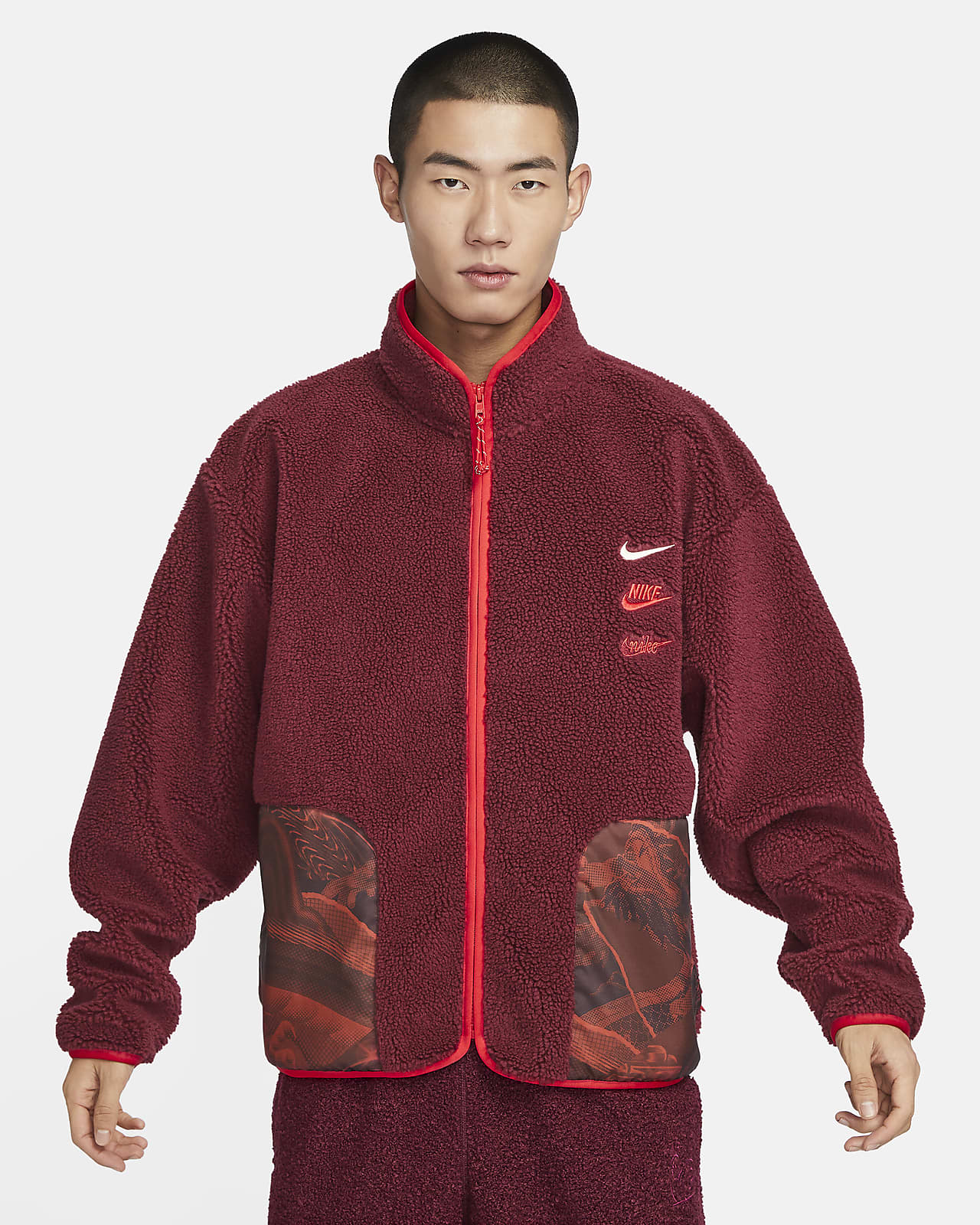 Nike Sportswear CNY 男子仿羊羔绒夹克