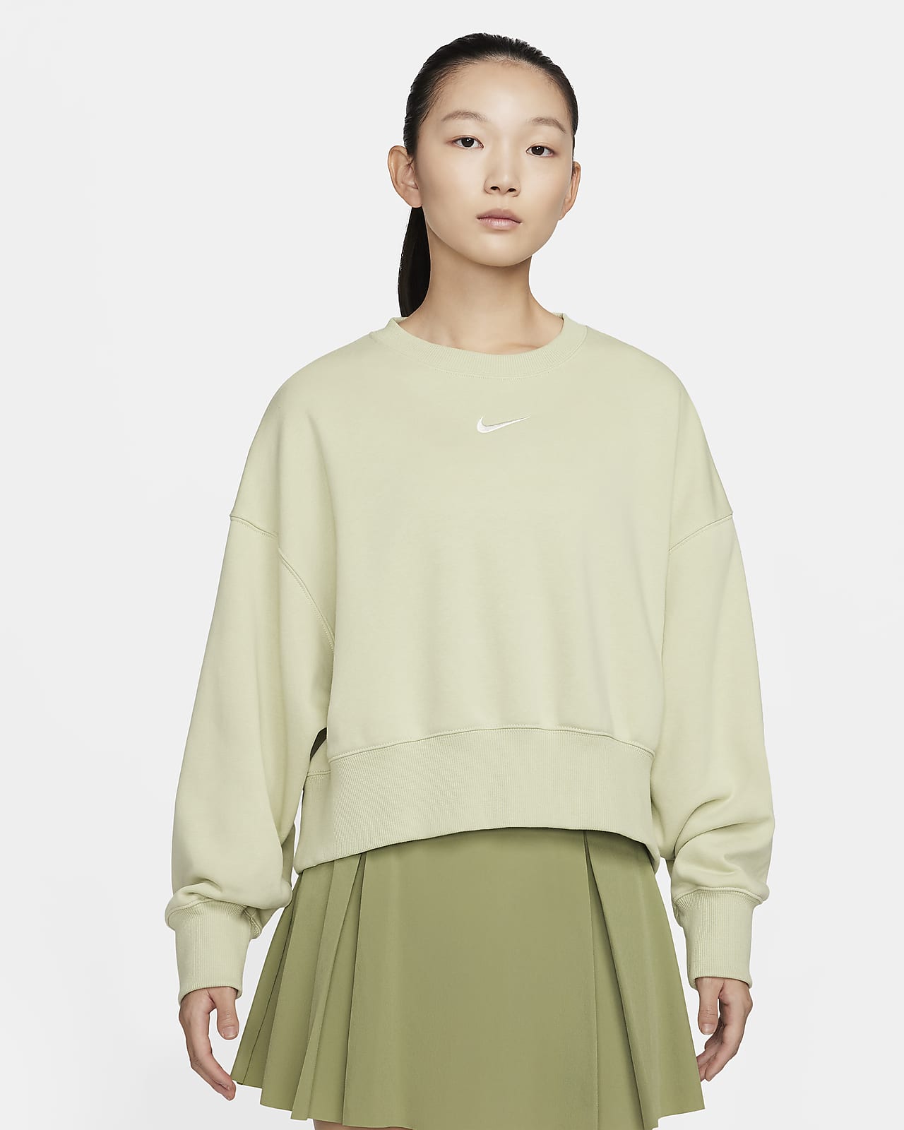 Nike Sportswear Phoenix Fleece 女子 Oversize 风法式毛圈圆领运动衫