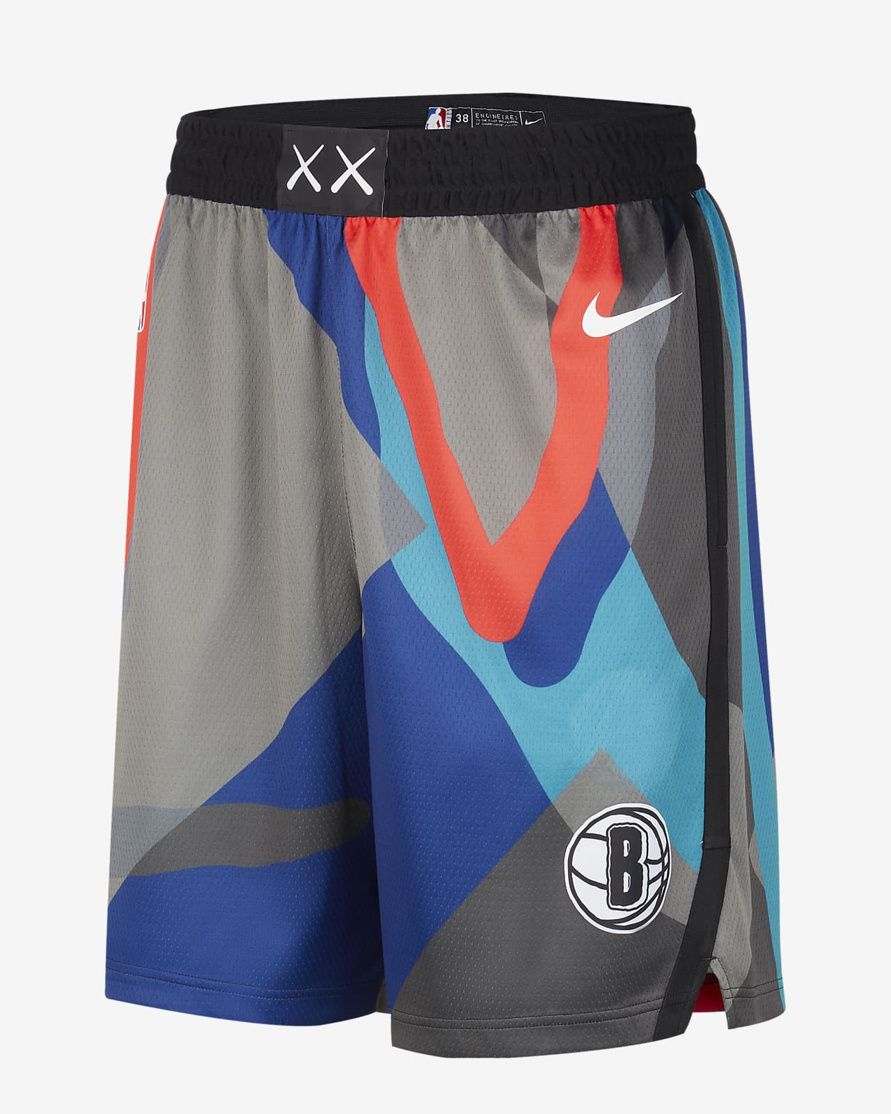 2023/24 赛季布鲁克林篮网队 City Edition Nike Dri-FIT NBA Swingman 男子速干短裤