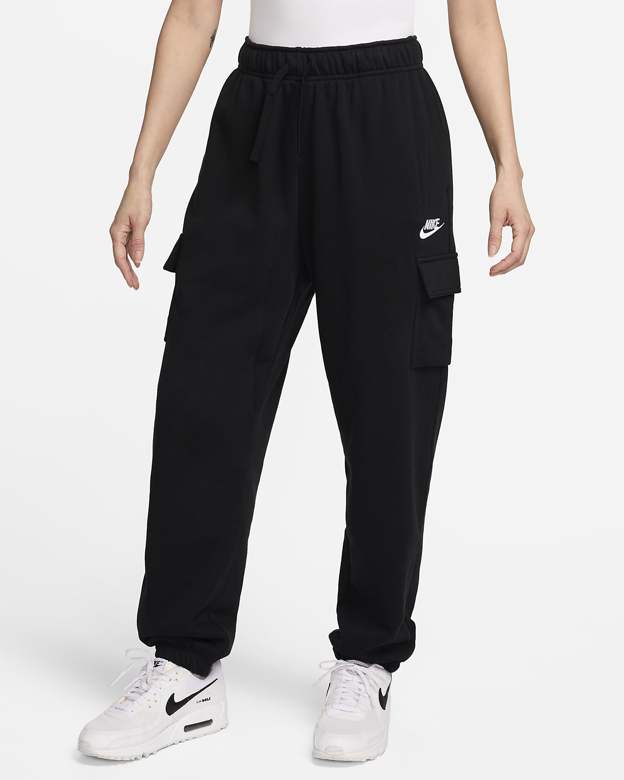 Nike Sportswear Club Fleece 女子中腰 Oversize 风工装薄绒运动裤