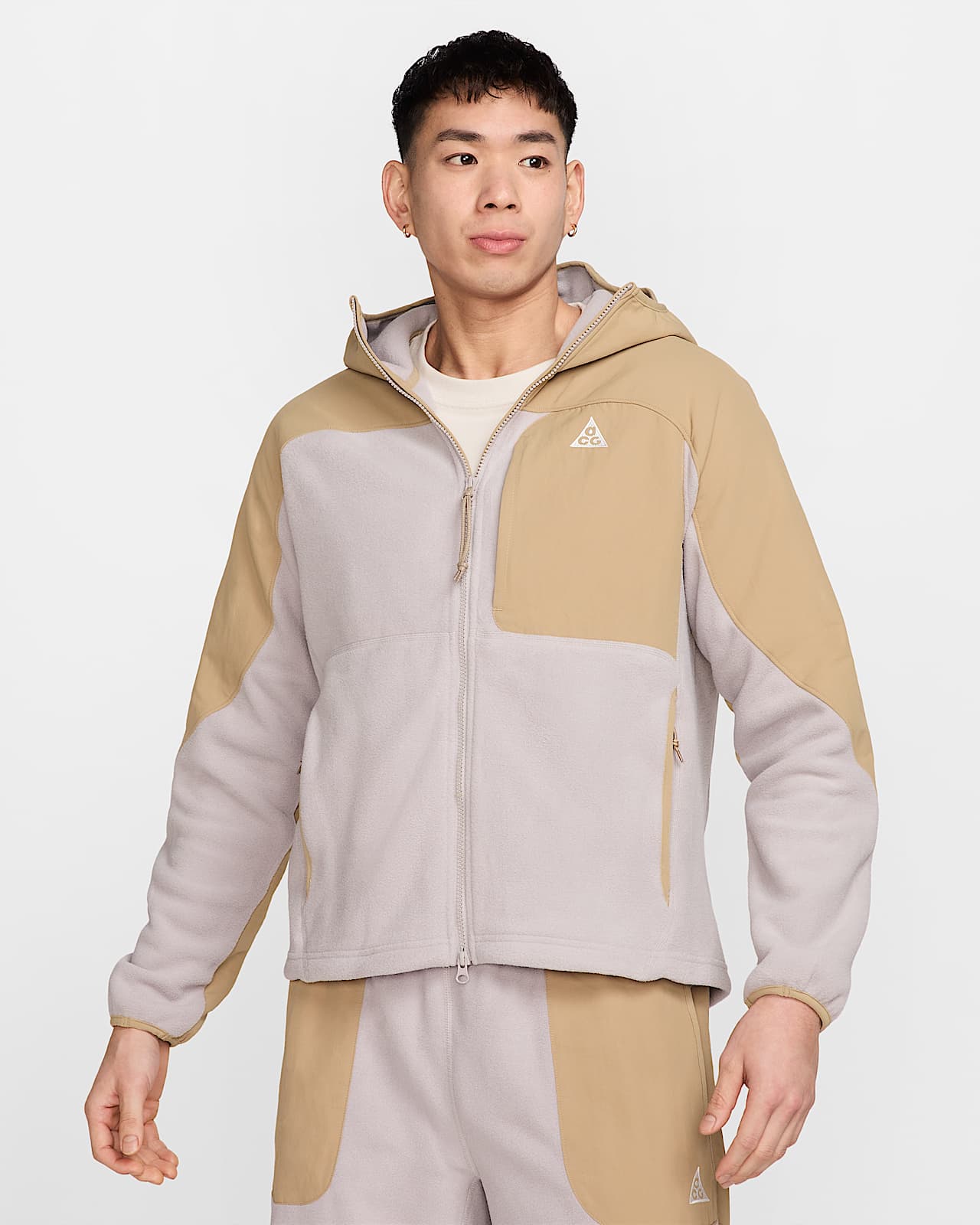 Nike ACG "Wolf Tree" Plus 男子全长拉链开襟宽松摇粒绒连帽上衣