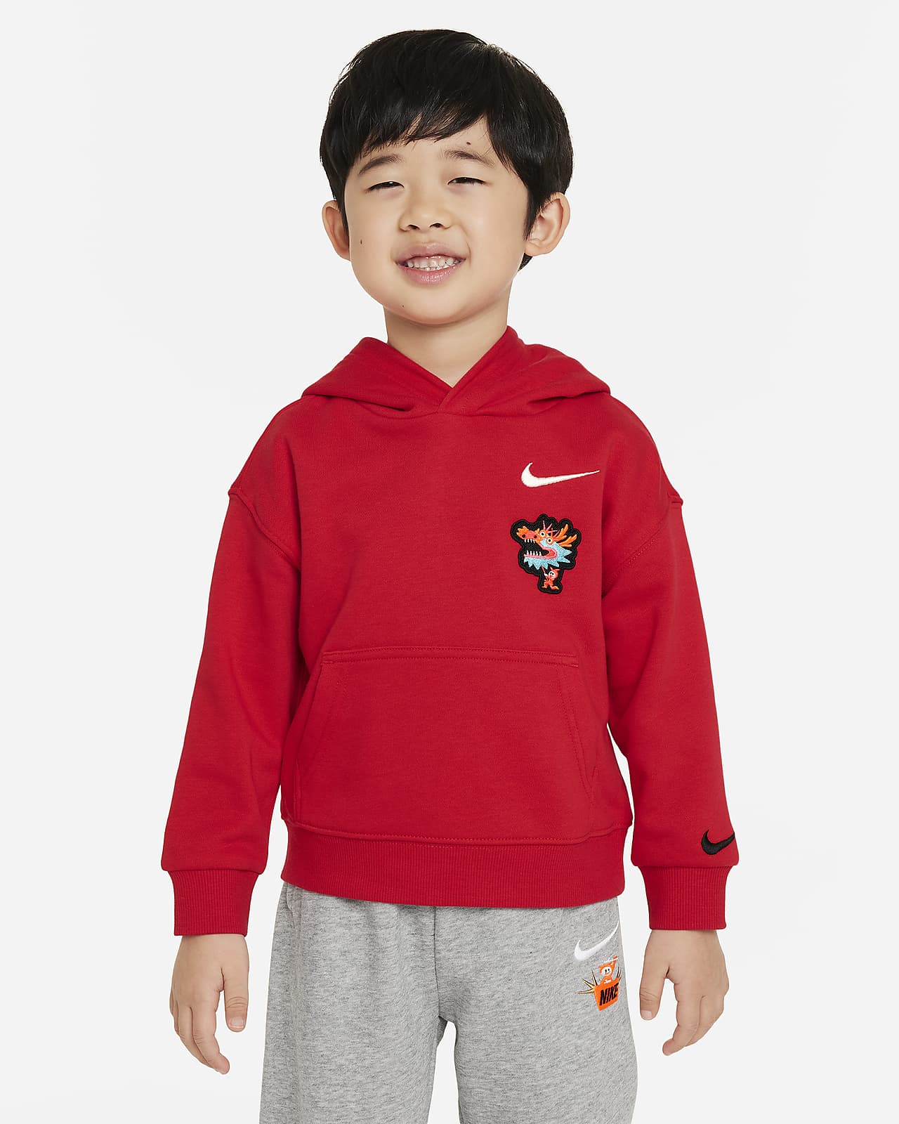 Nike Sportswear Chinese New Year 婴童法式毛圈套头连帽衫