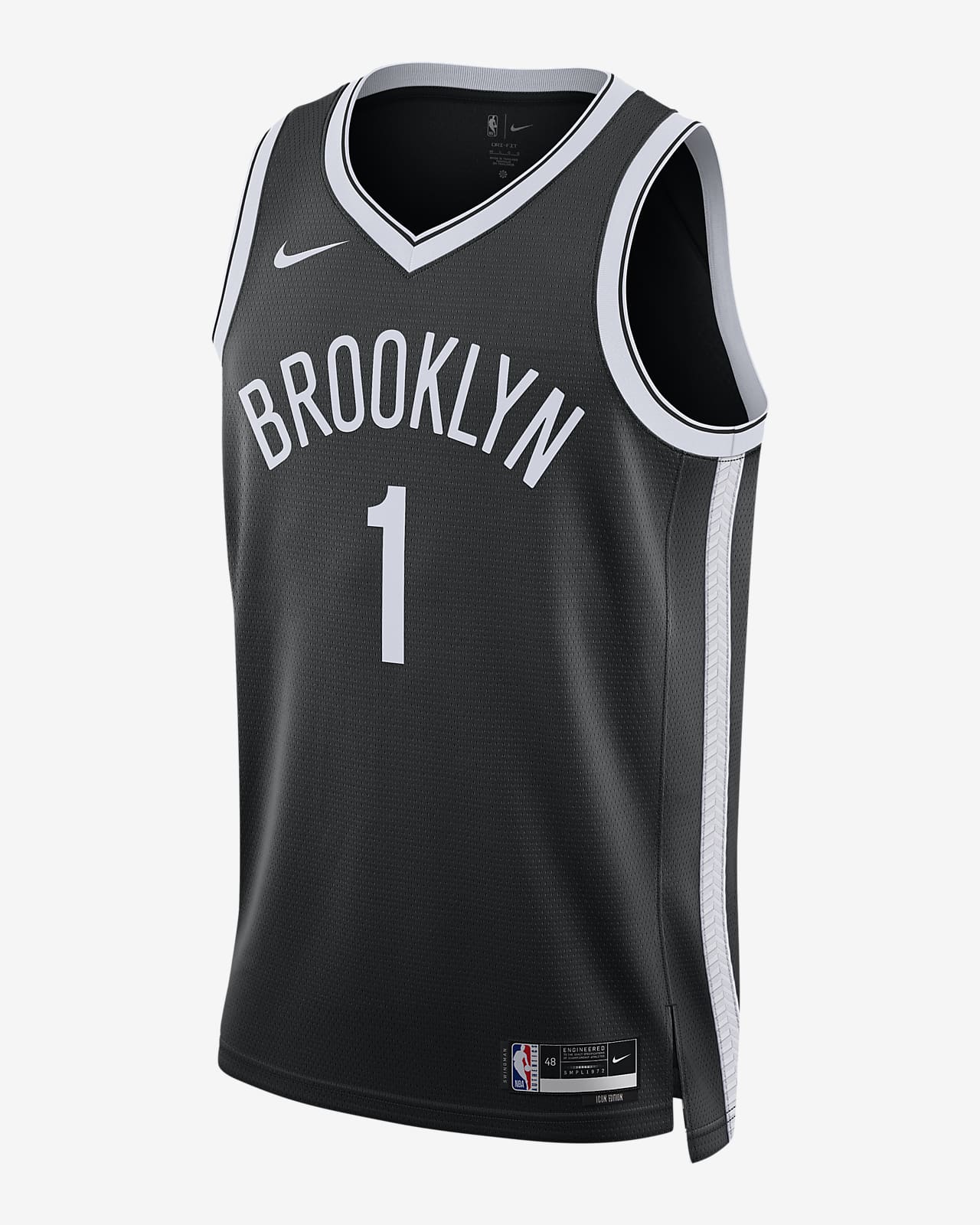 2022/23 赛季布鲁克林篮网队 Icon Edition Nike Dri-FIT NBA Swingman Jersey 男子速干球衣