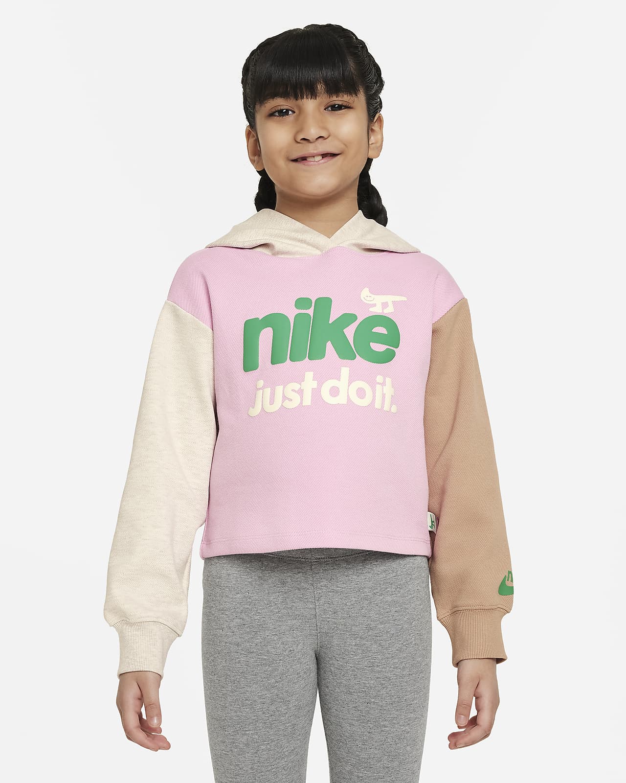 Nike 幼童撞色套头连帽衫