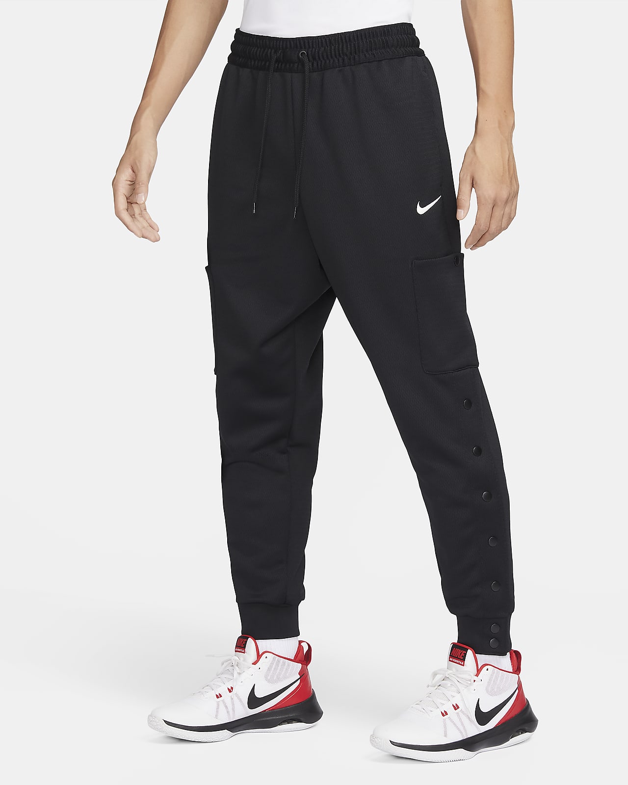 Nike Therma-FIT 男子篮球加绒工装保暖长裤