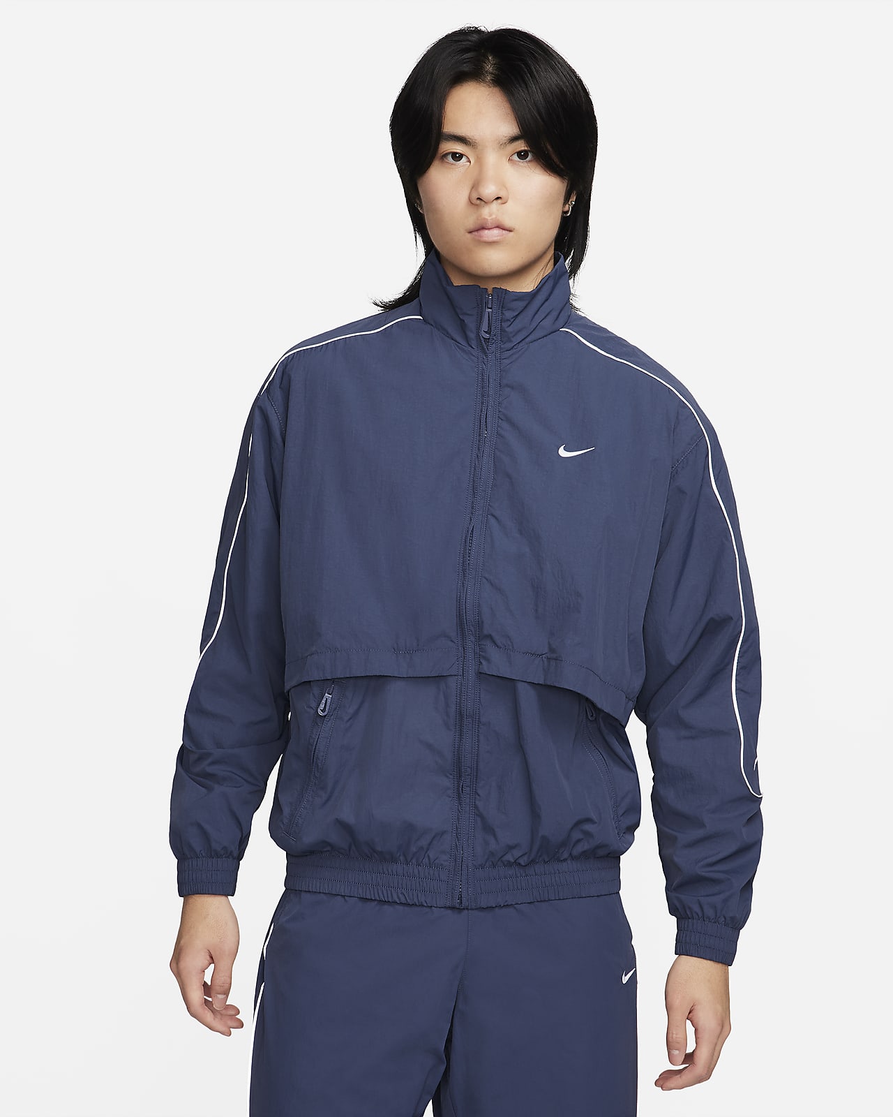 Nike Sportswear Solo Swoosh 男子反光条梭织夹克