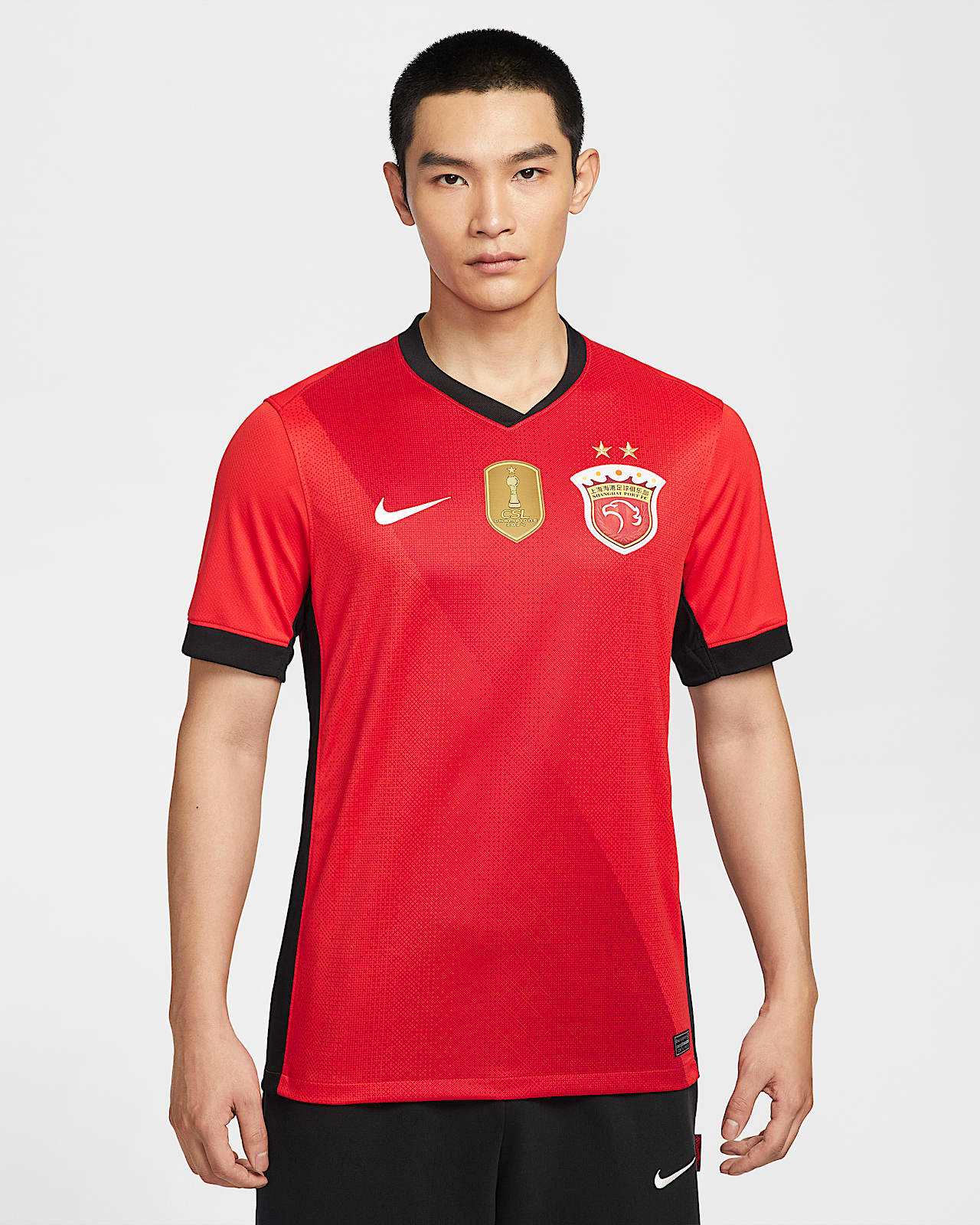2025 赛季上海海港主场球迷版 Nike Dri-FIT 男子速干足球球衣