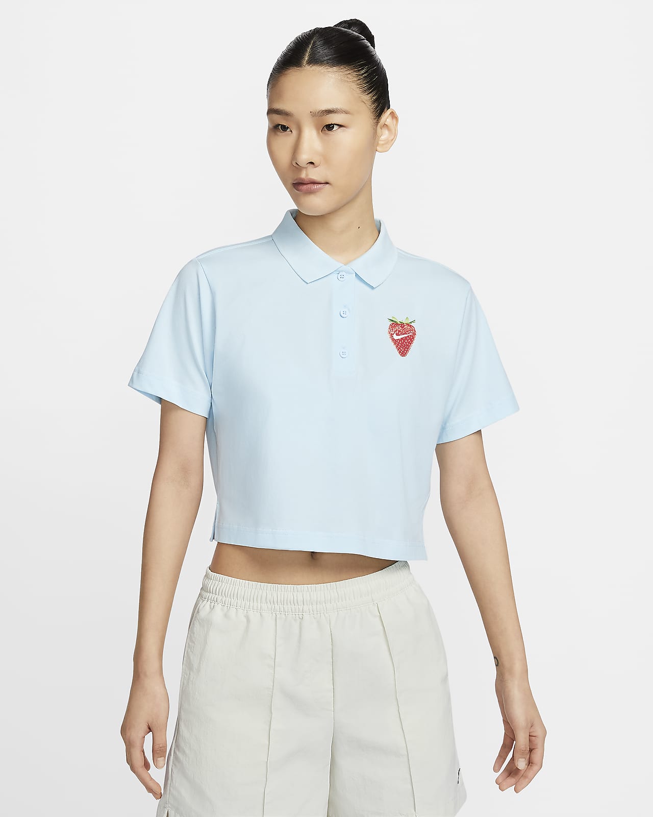 Nike Sportswear 女子短款翻领T恤