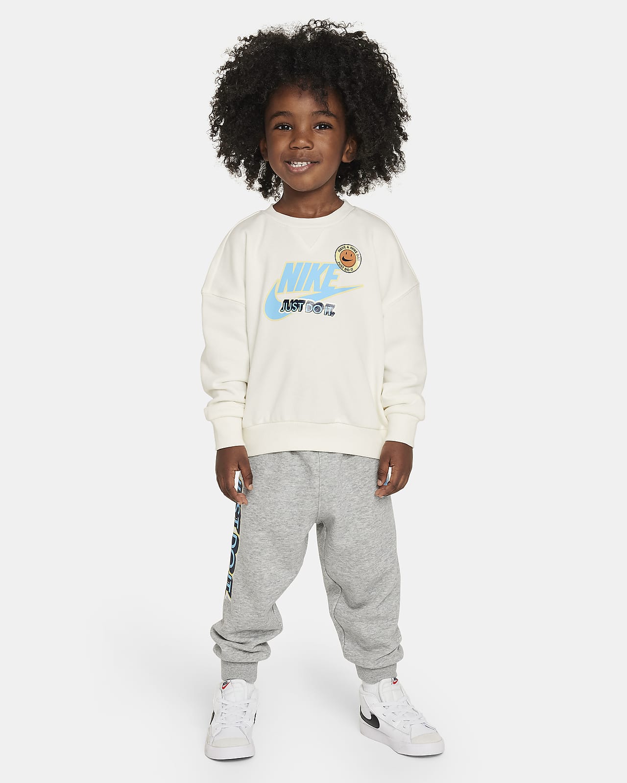 Nike Sportswear 婴童法式毛圈圆领上衣和长裤套装