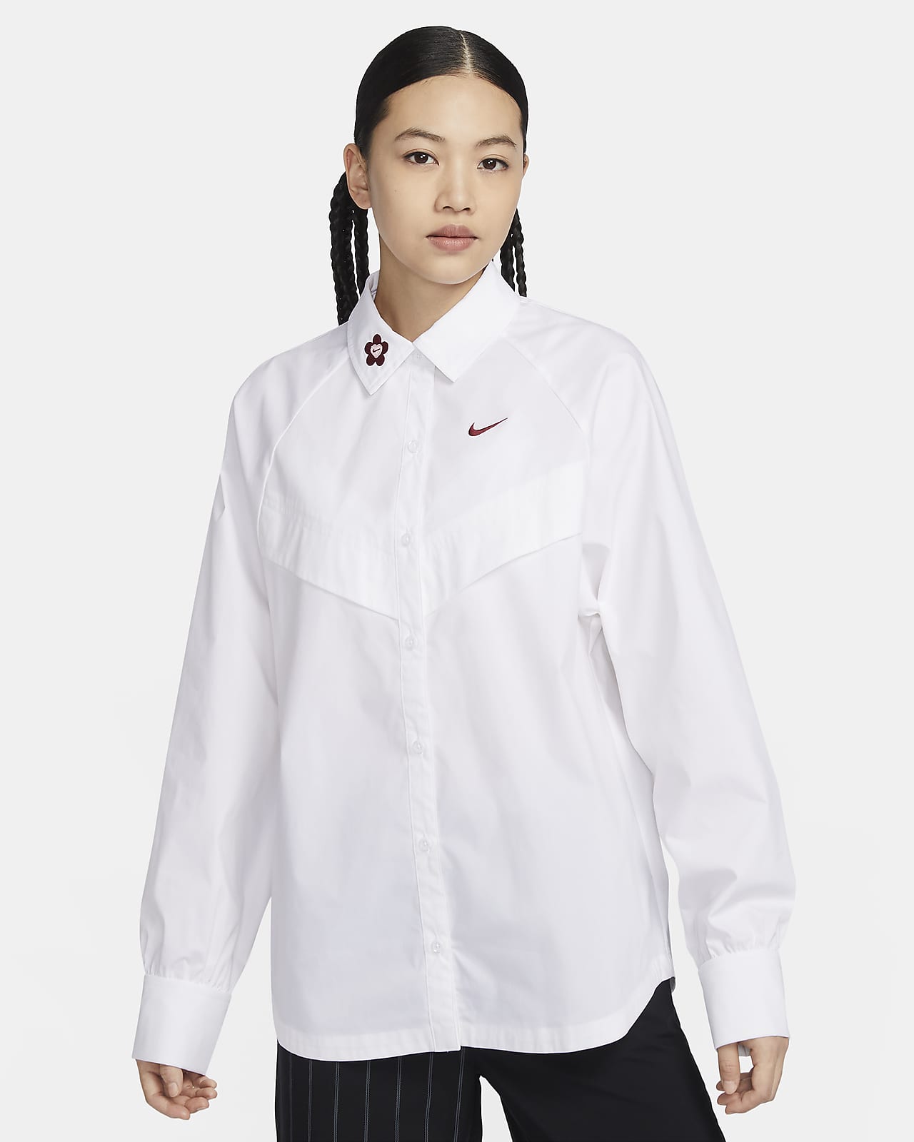 Nike Sportswear 女子梭织长袖小花衬衫