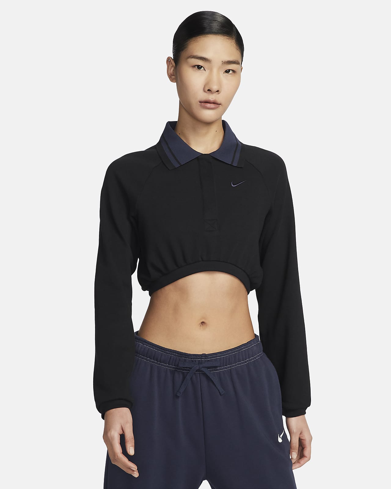 Nike Sportswear Collection 女子长袖短款翻领上衣