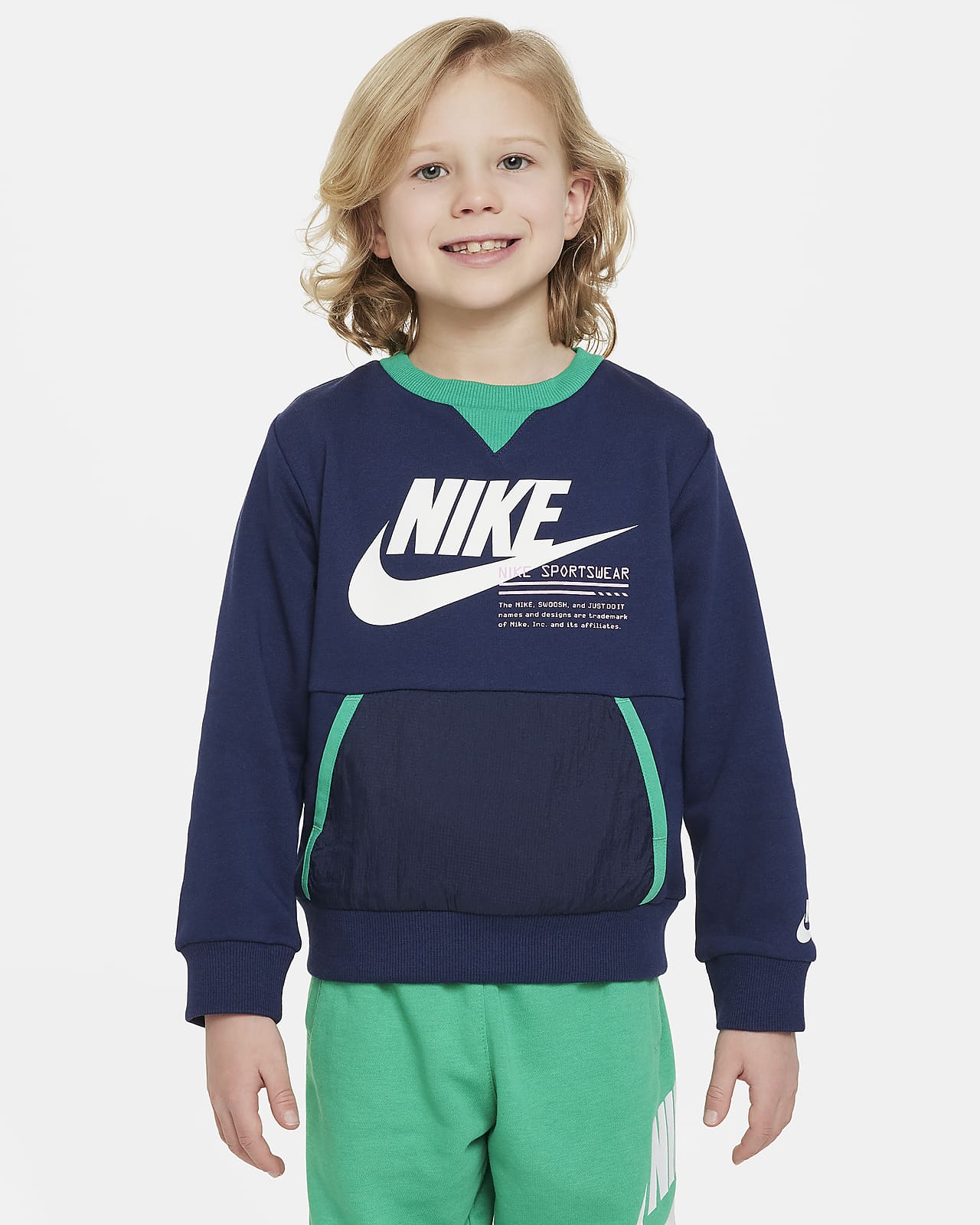 Nike Sportswear Paint Your Future 幼童法式毛圈圆领上衣