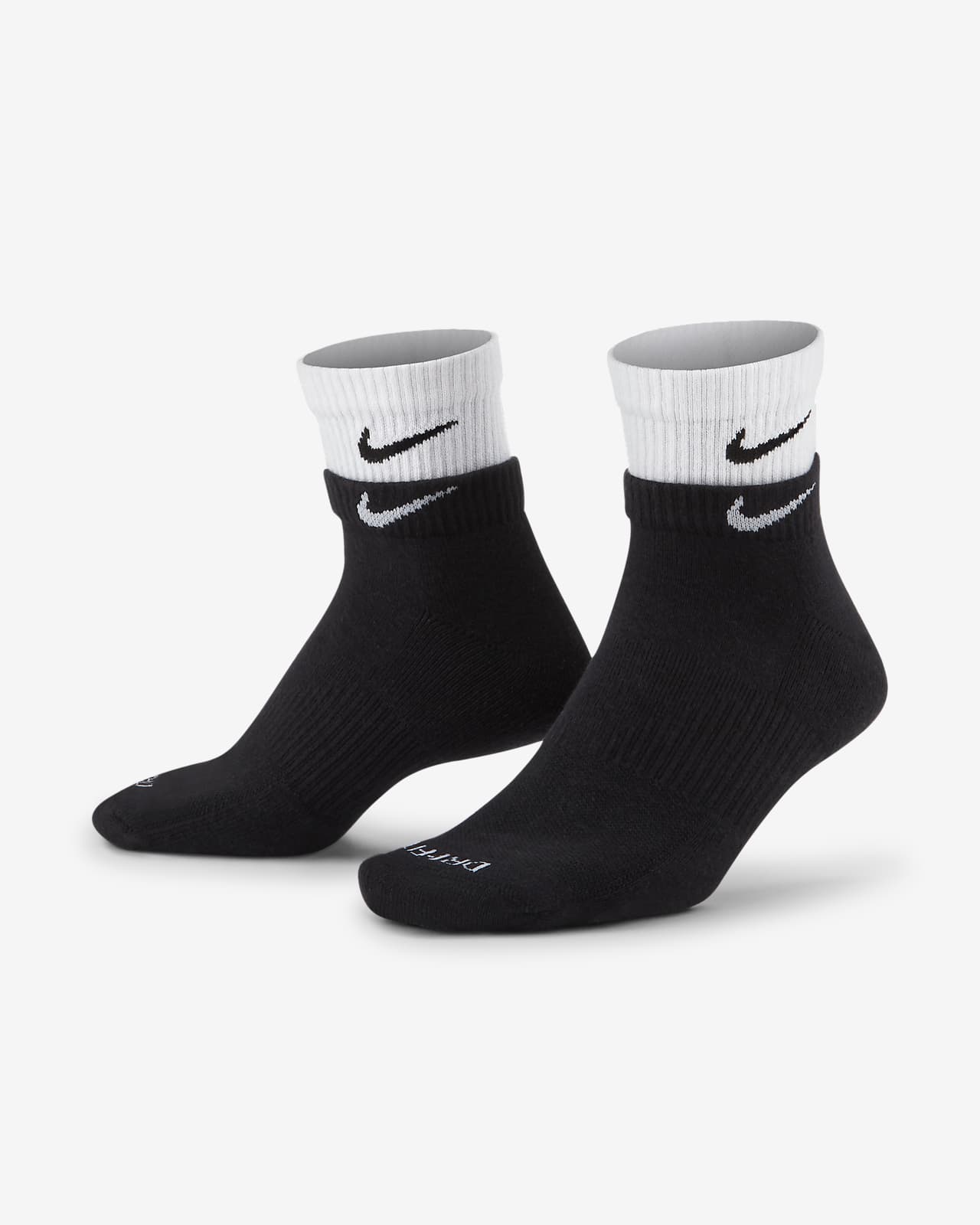 Nike Everyday Plus Cushioned Ankle 训练袜（1 双）