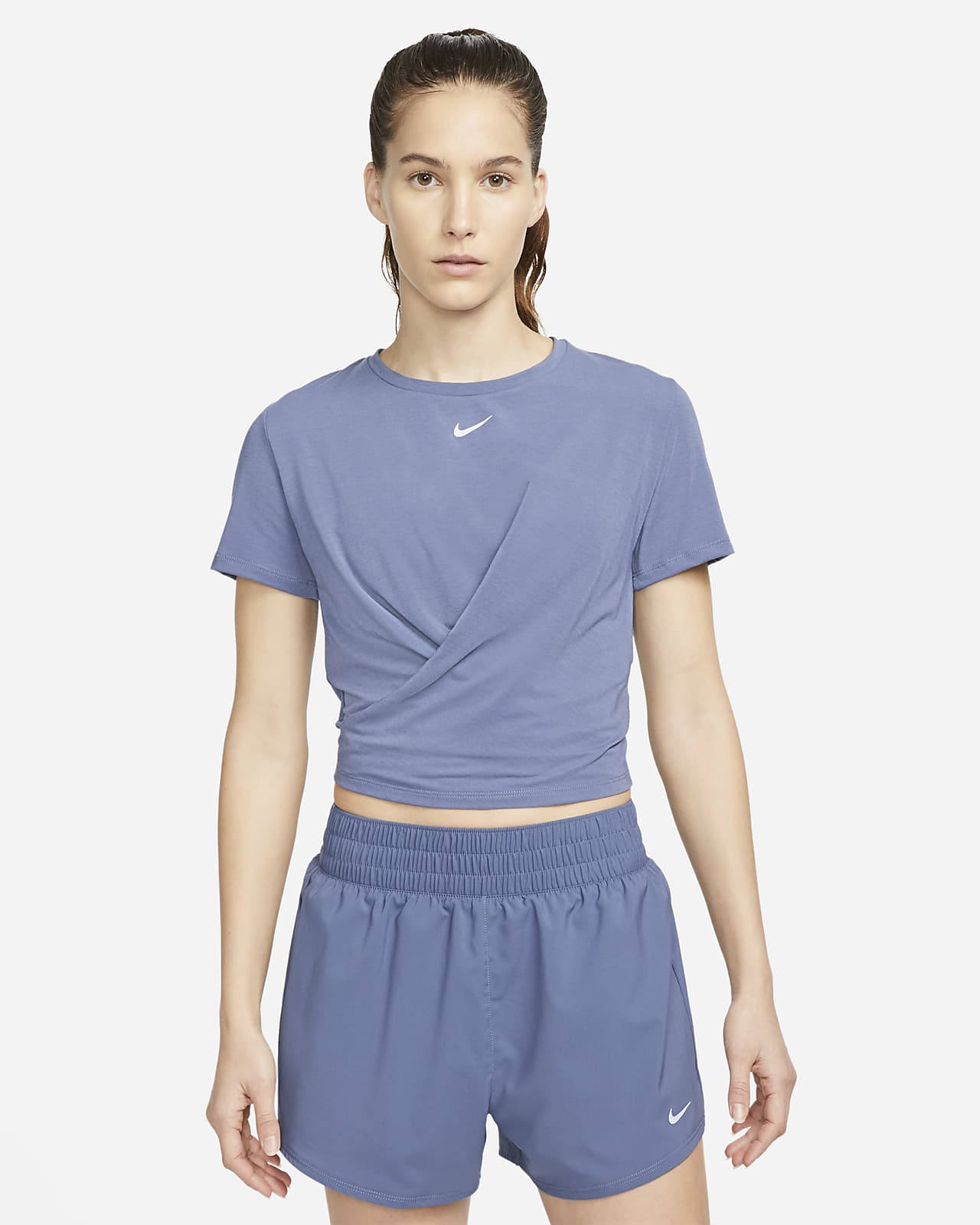 Nike Dri-FIT One Luxe 女子速干扭结式短袖上衣