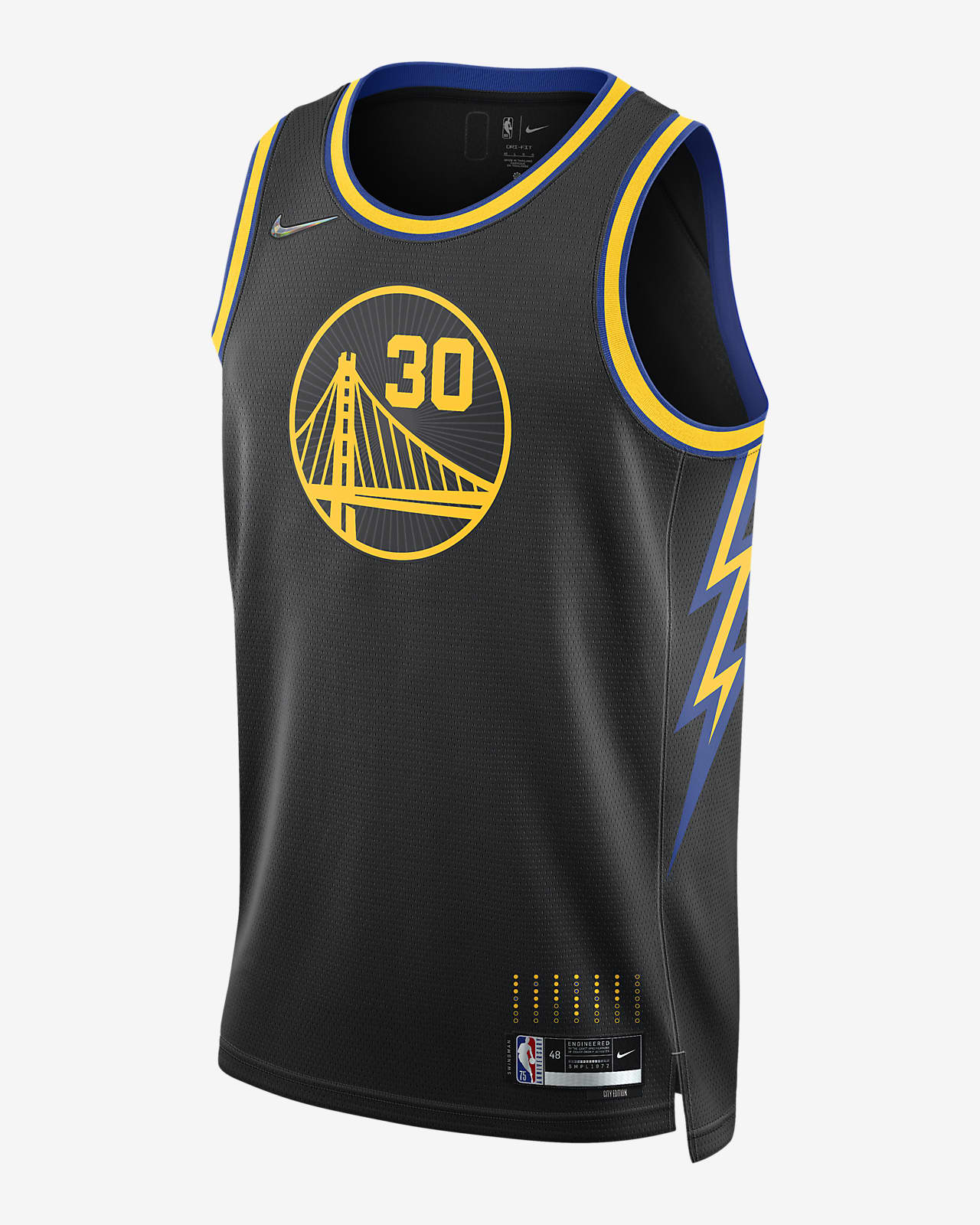 金州勇士队 City Edition Nike Dri-FIT NBA Swingman Jersey 男子球衣