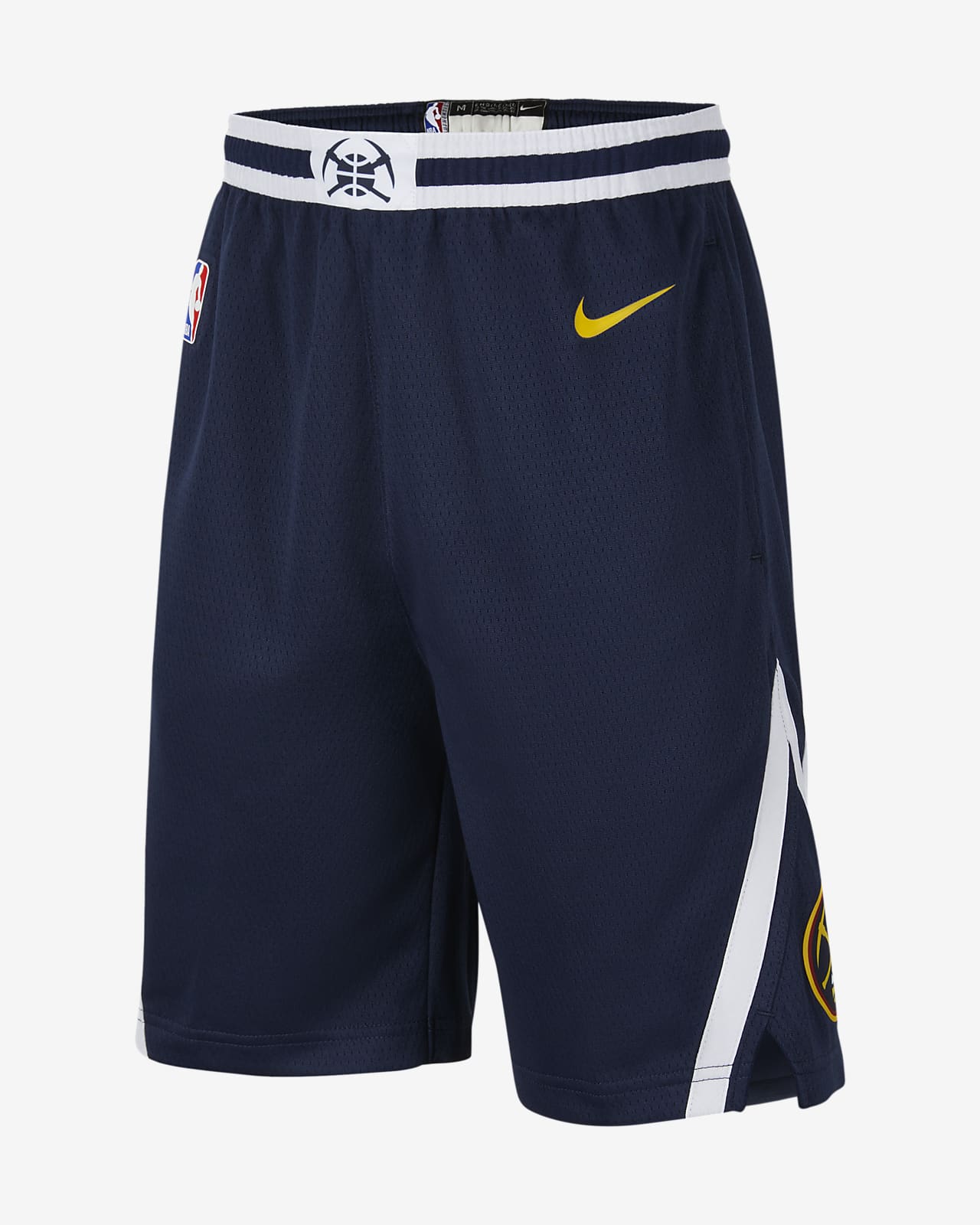 丹佛掘金队 Icon Edition Nike NBA Swingman 大童（男孩）速干短裤