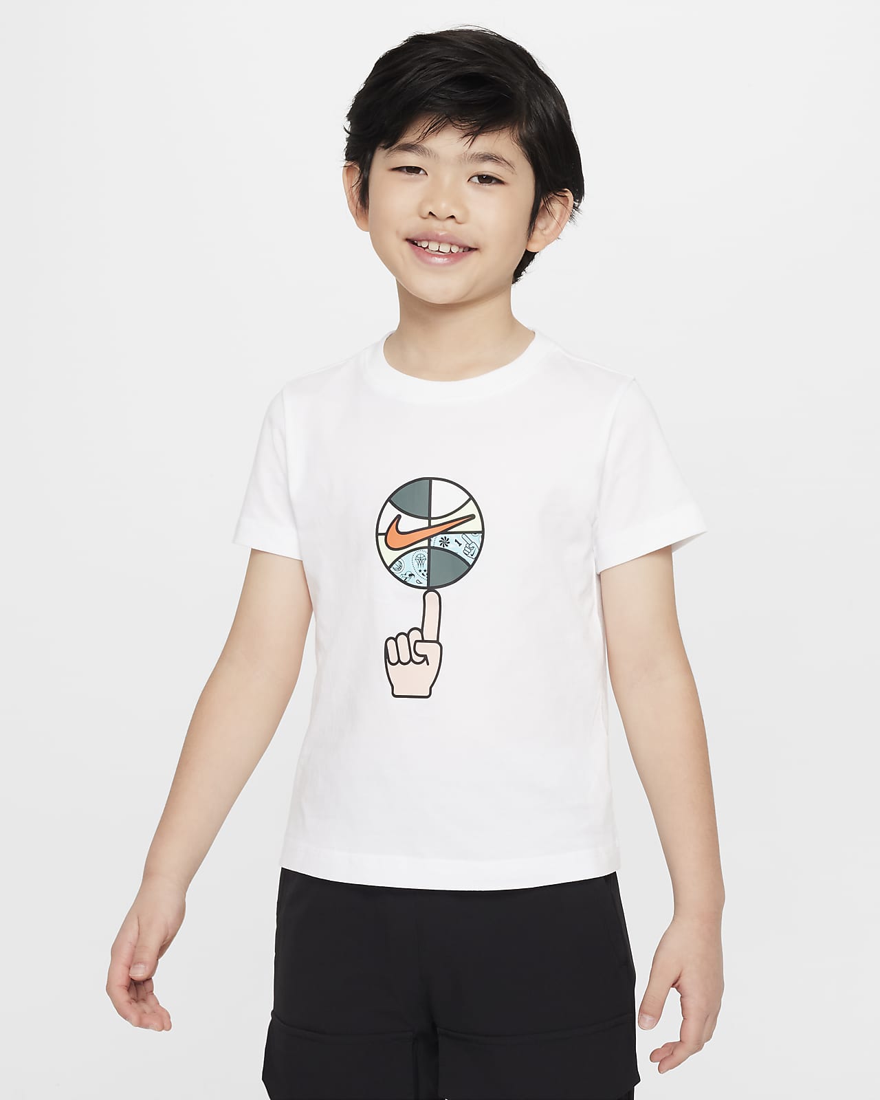 Nike 耐高篮球系列幼童印花T恤