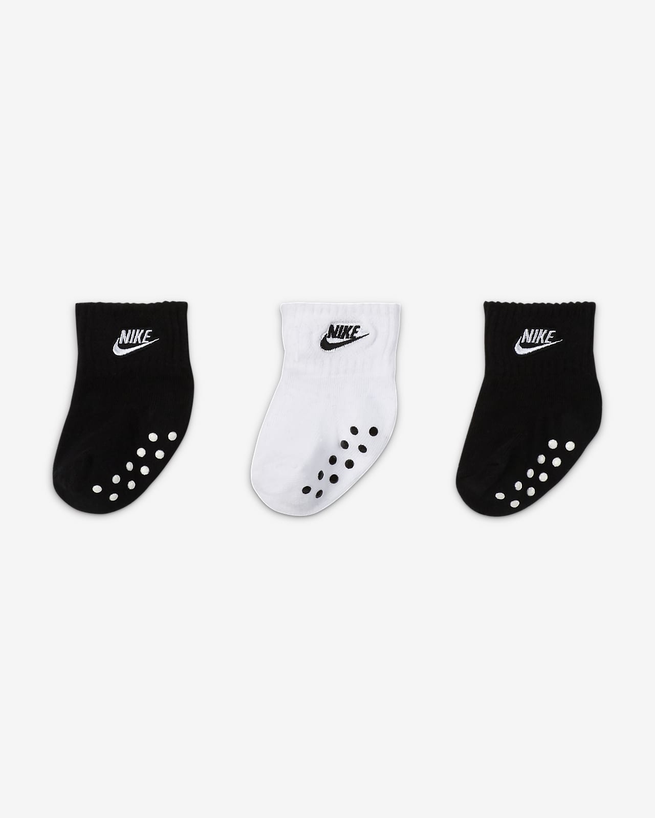 Nike Gripper 婴童运动短袜（3 双）