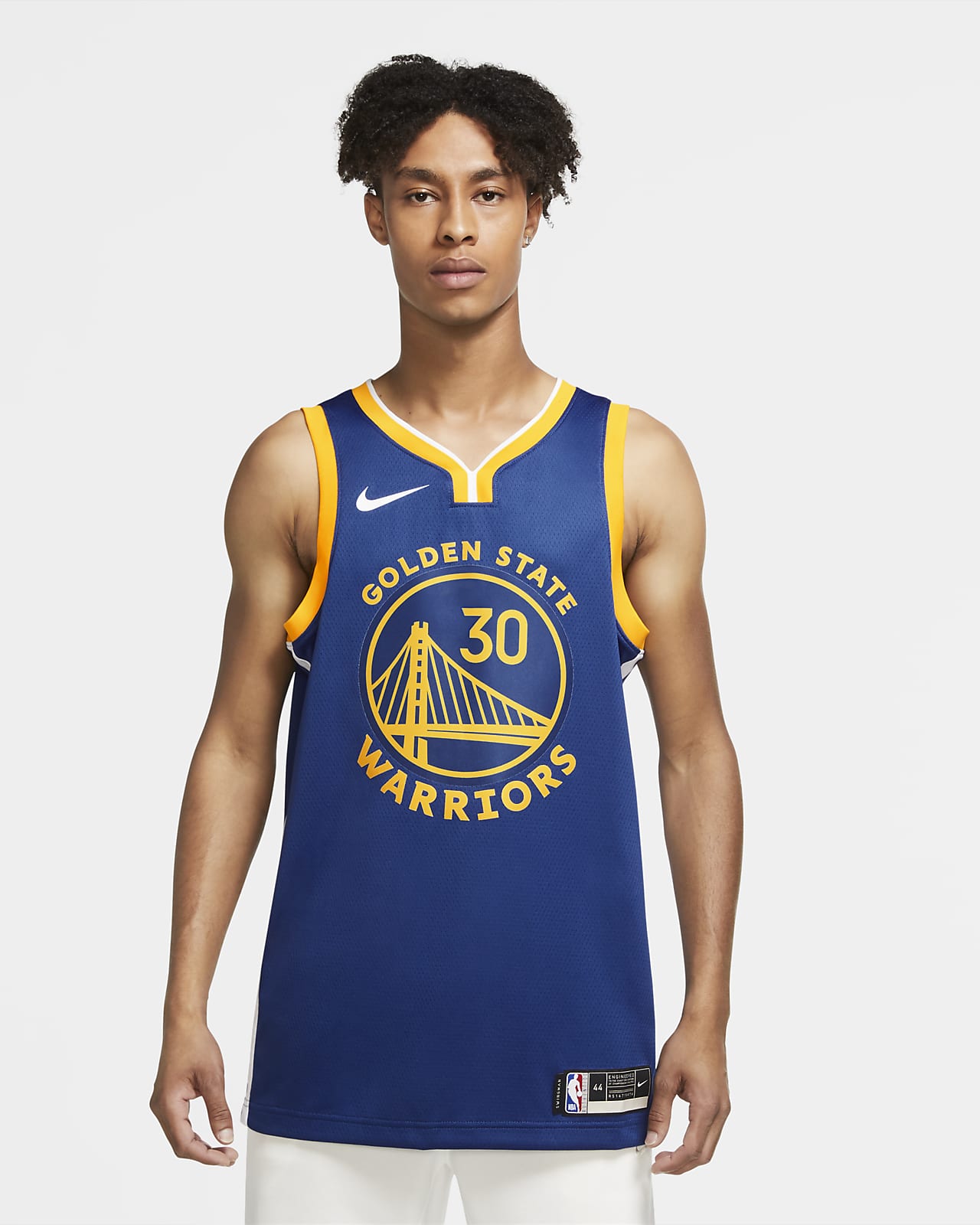 2020 赛季金州勇士队 (Stephen Curry) Icon Edition Nike NBA Swingman Jersey 男子球衣