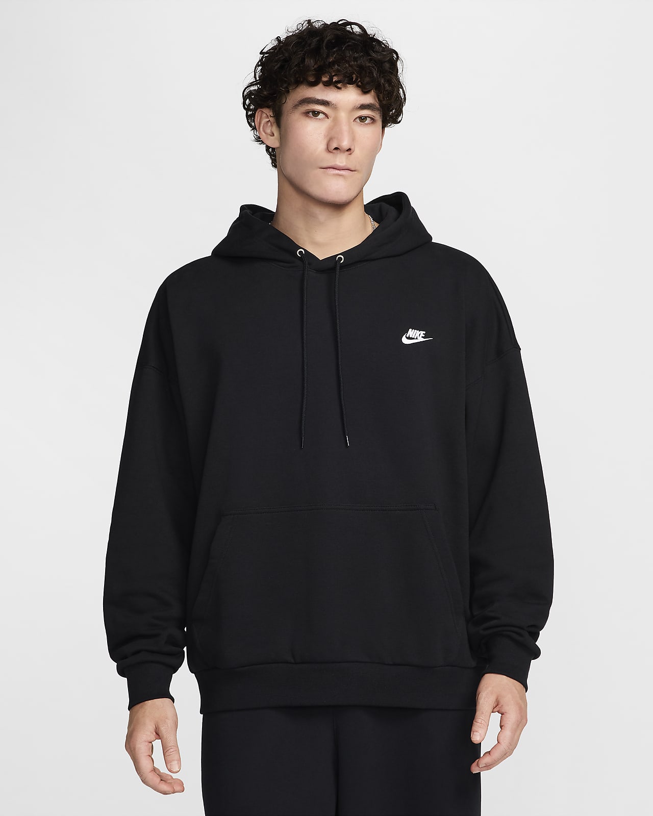 Nike Club Fleece 男子 Oversize 风法式毛圈套头连帽衫