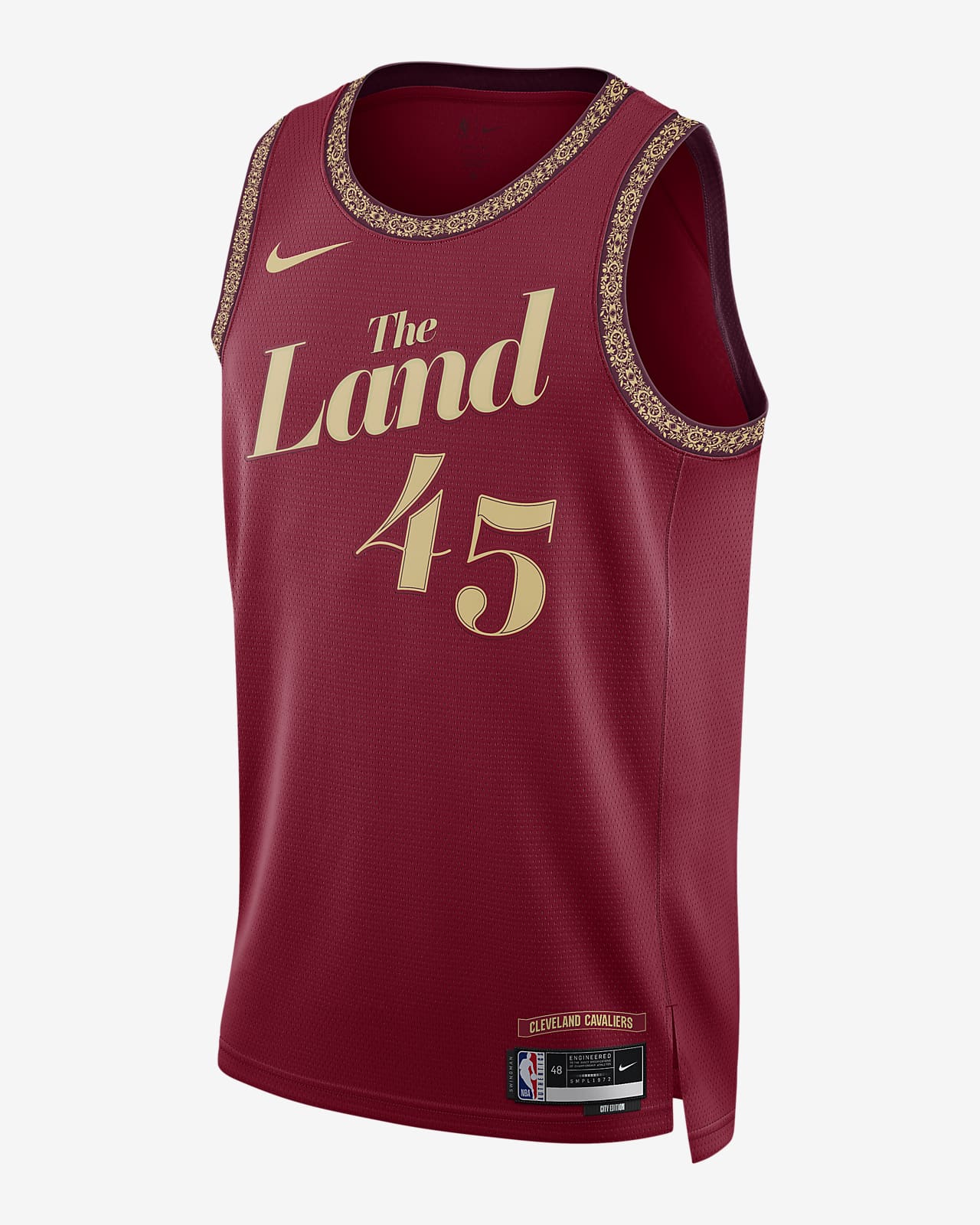 2023/24 赛季克利夫兰骑士队 (Donovan Mitchell) City Edition Nike Dri-FIT NBA ...