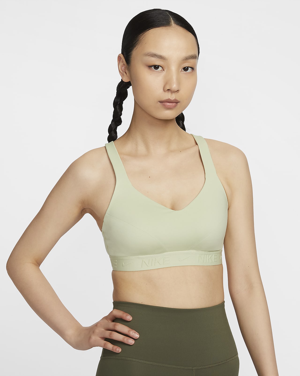 Nike Indy 女子高强度支撑速干衬垫可调节运动内衣