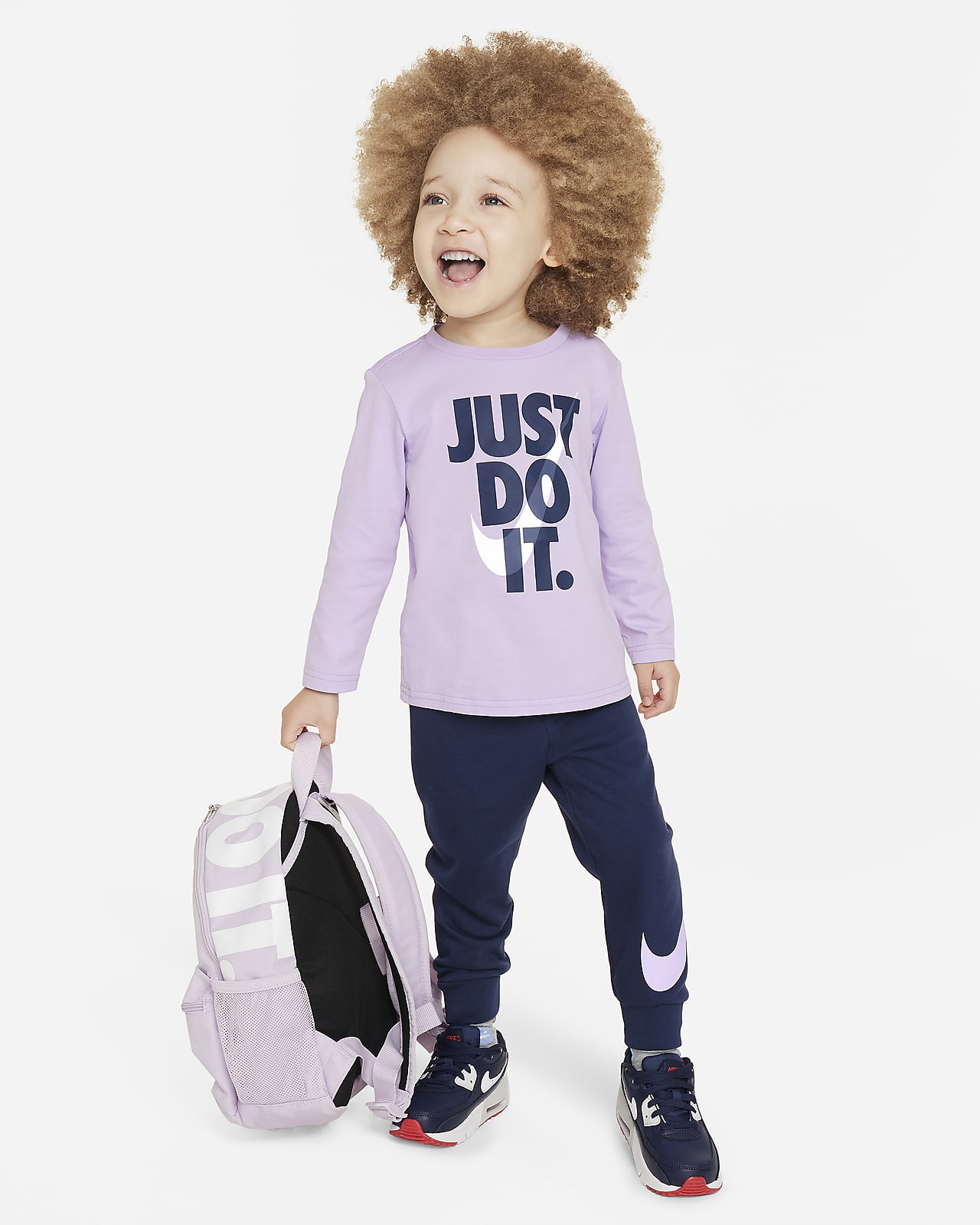 Nike "Just Do It" 婴童长袖T恤和长裤套装
