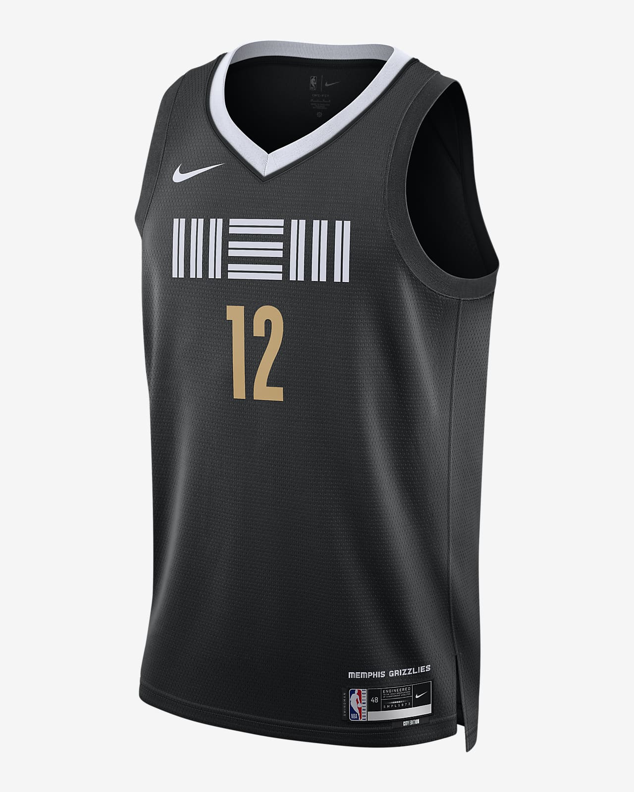 2023/24 赛季孟菲斯灰熊队 (Ja Morant) City Edition Nike Dri-FIT NBA Swingman Jersey 男子速干球衣