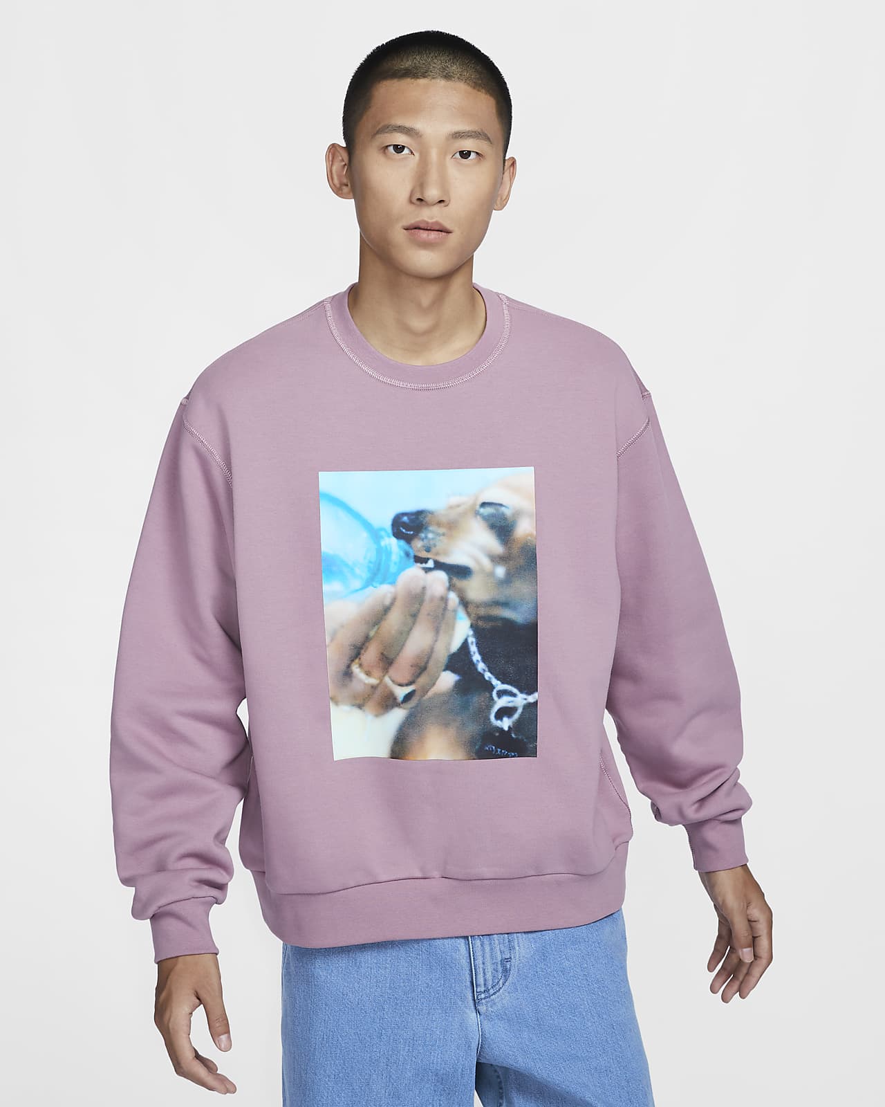 Nike SB 男/女加绒滑板圆领上衣