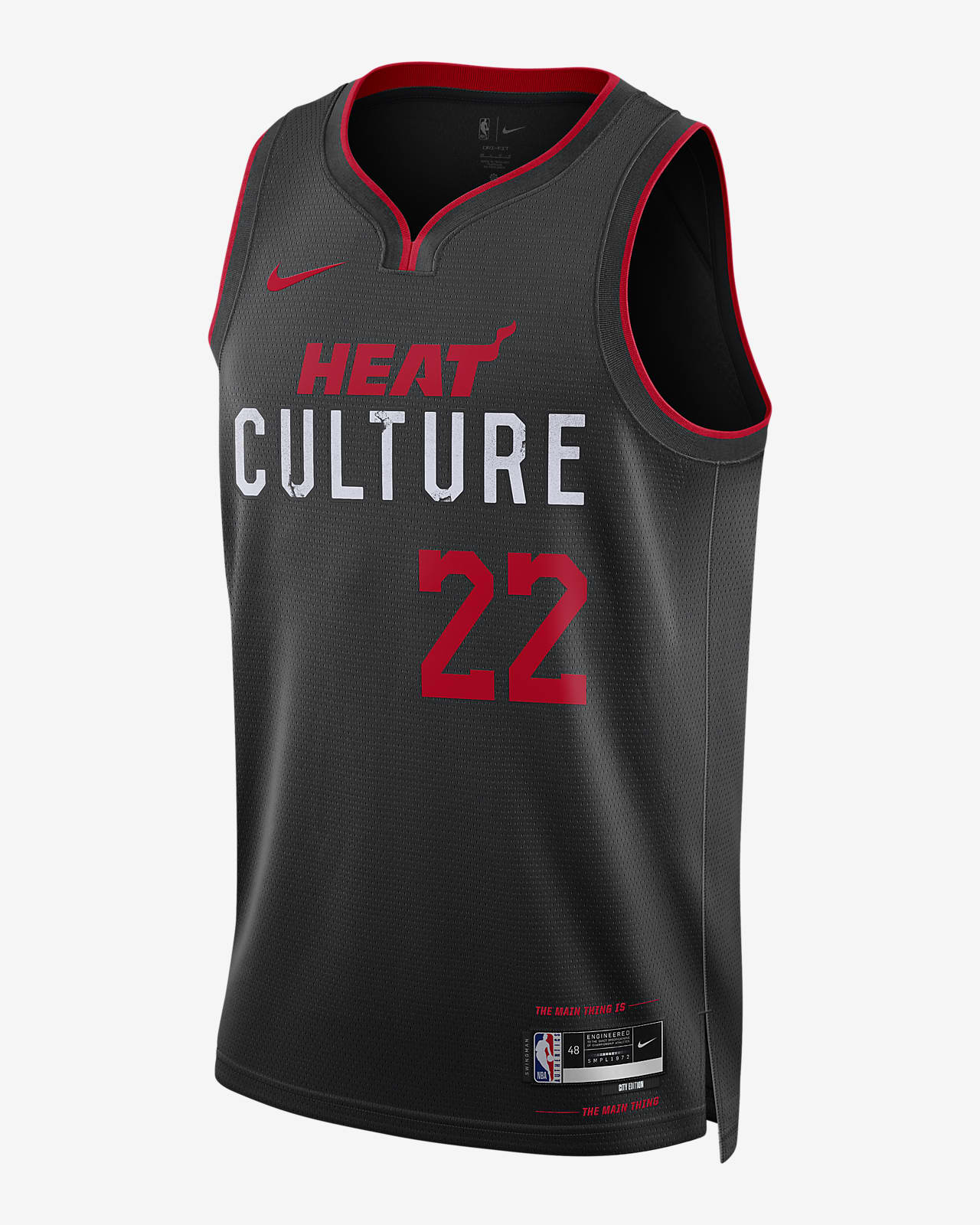 2023/24 赛季迈阿密热火队 (Jimmy Butler) City Edition Nike Dri-FIT NBA Swingman Jersey 男子速干球衣