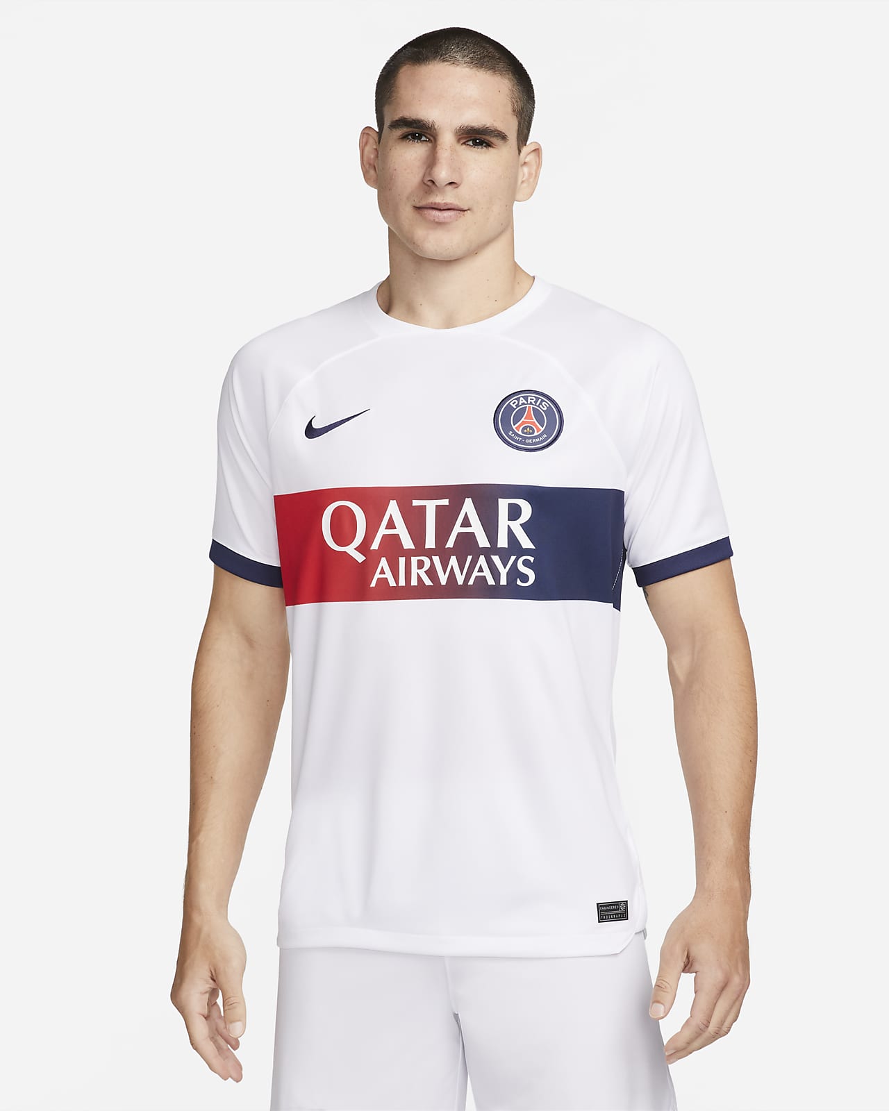2023/24 赛季巴黎圣日耳曼客场球迷版 Nike Dri-FIT 男子速干足球球衣