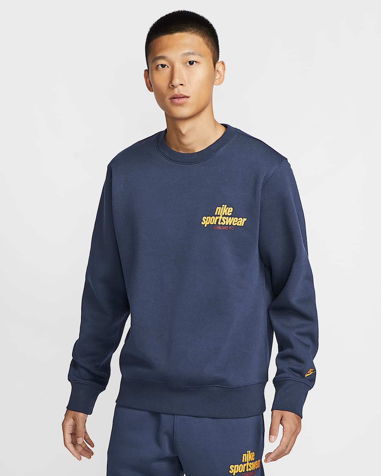 Nike Club 男子复古加绒圆领上衣