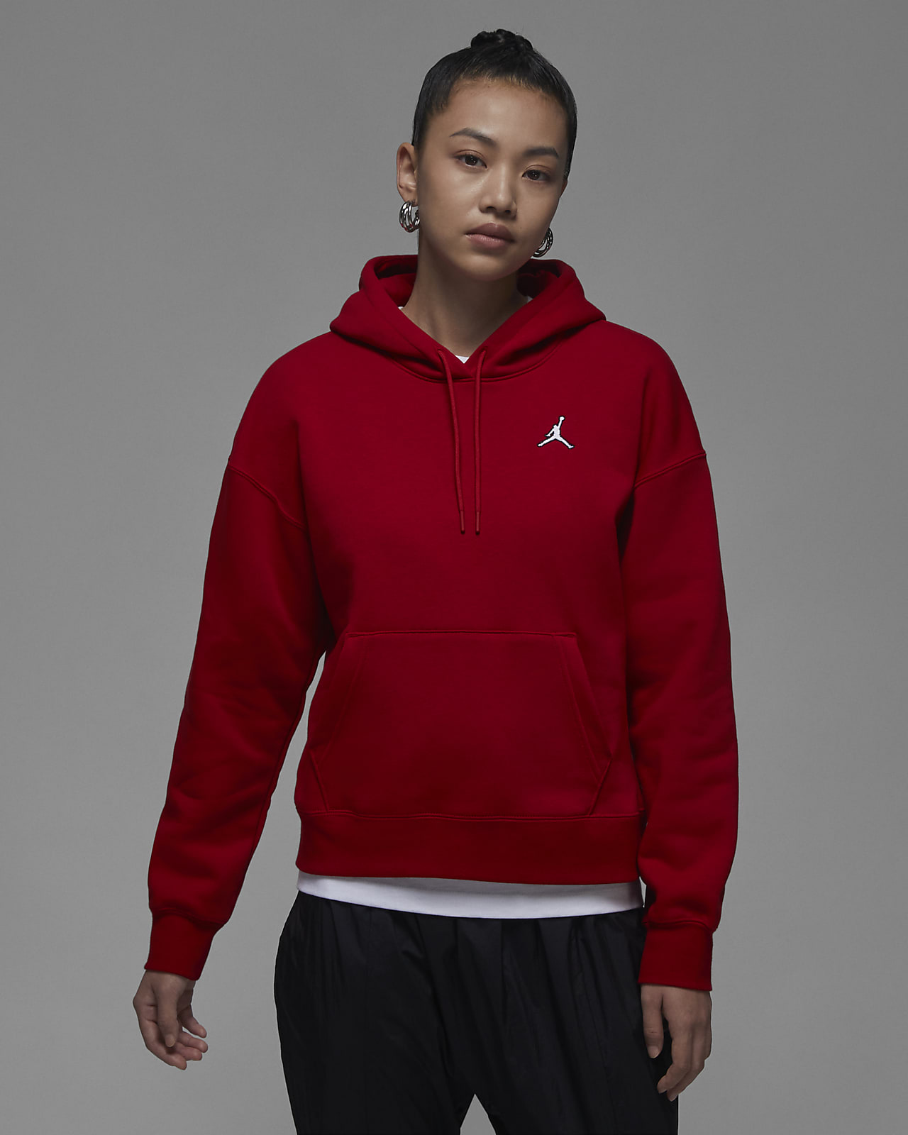 Jordan Brooklyn 女子加绒套头连帽衫