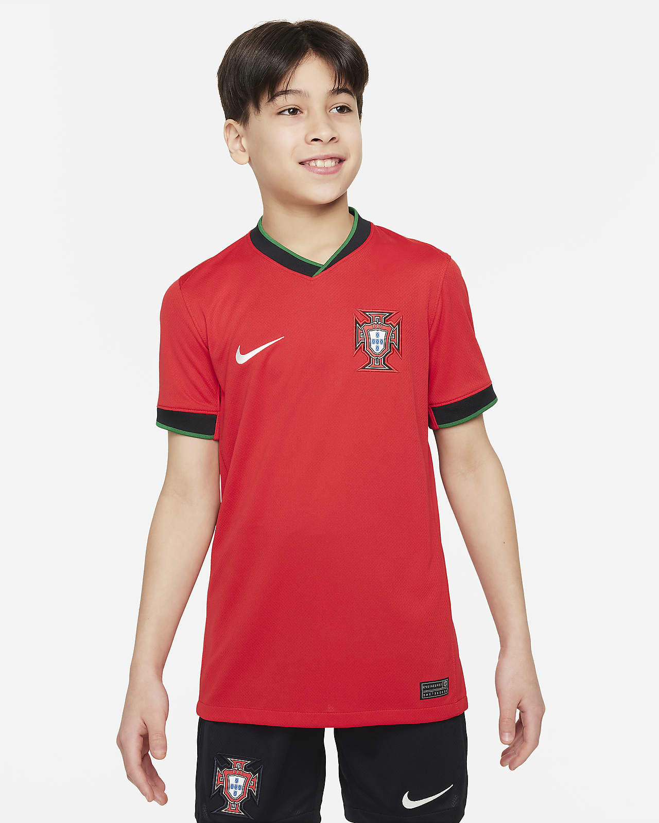 2024/25 赛季葡萄牙队主场球迷版 Nike Dri-FIT 大童速干足球球衣