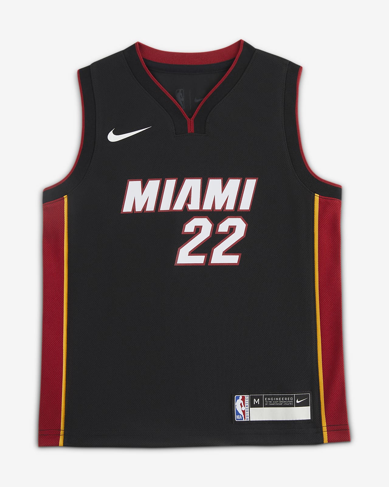 2024 赛季迈阿密热火队 (Jimmy Butler) Icon Nike NBA Jersey 幼童球衣