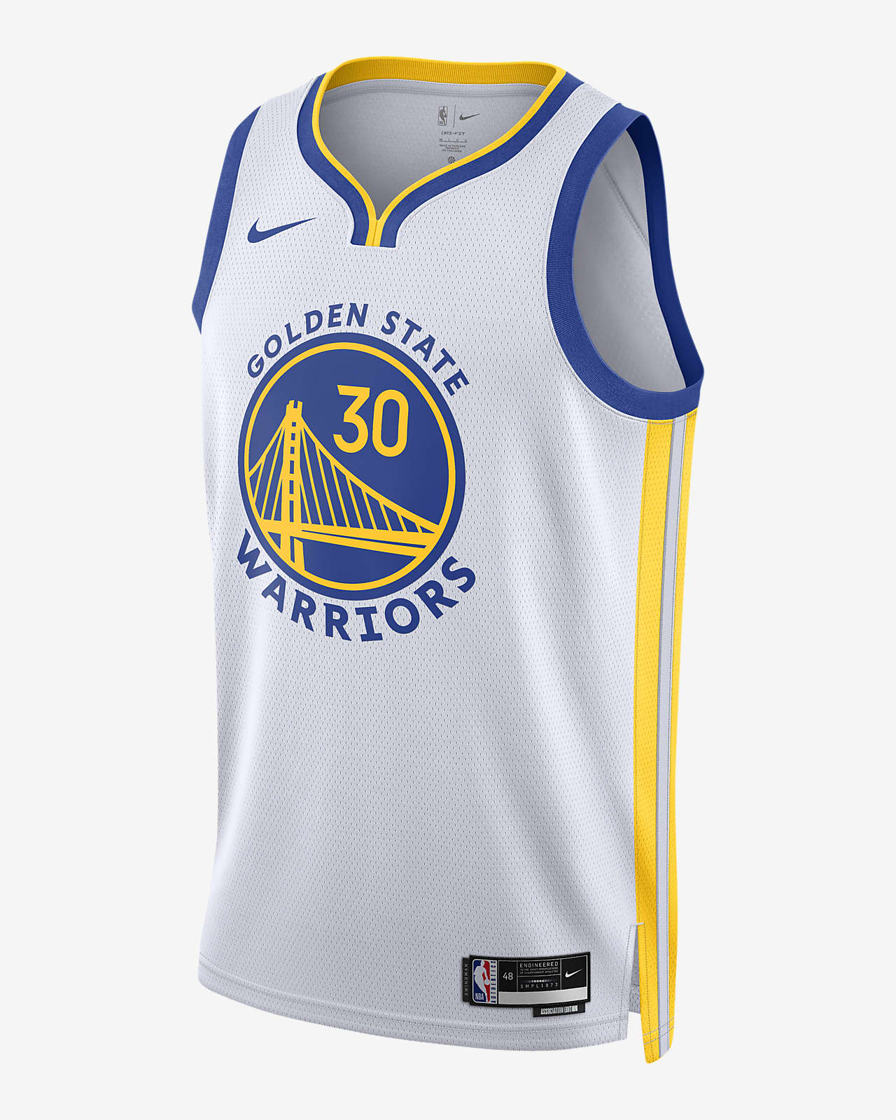 2022/23 赛季金州勇士队 Association Edition Nike Dri-FIT NBA Swingman Jersey 男子速干球衣