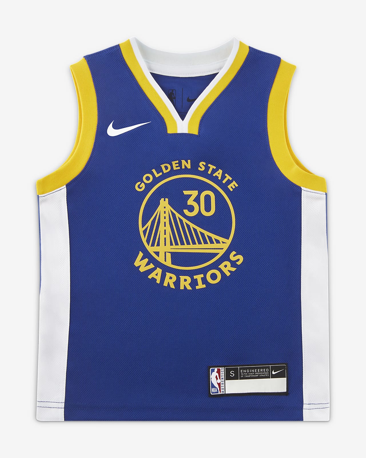 金州勇士队 (Stephen Curry) Icon Edition Nike NBA Jersey 幼童球衣