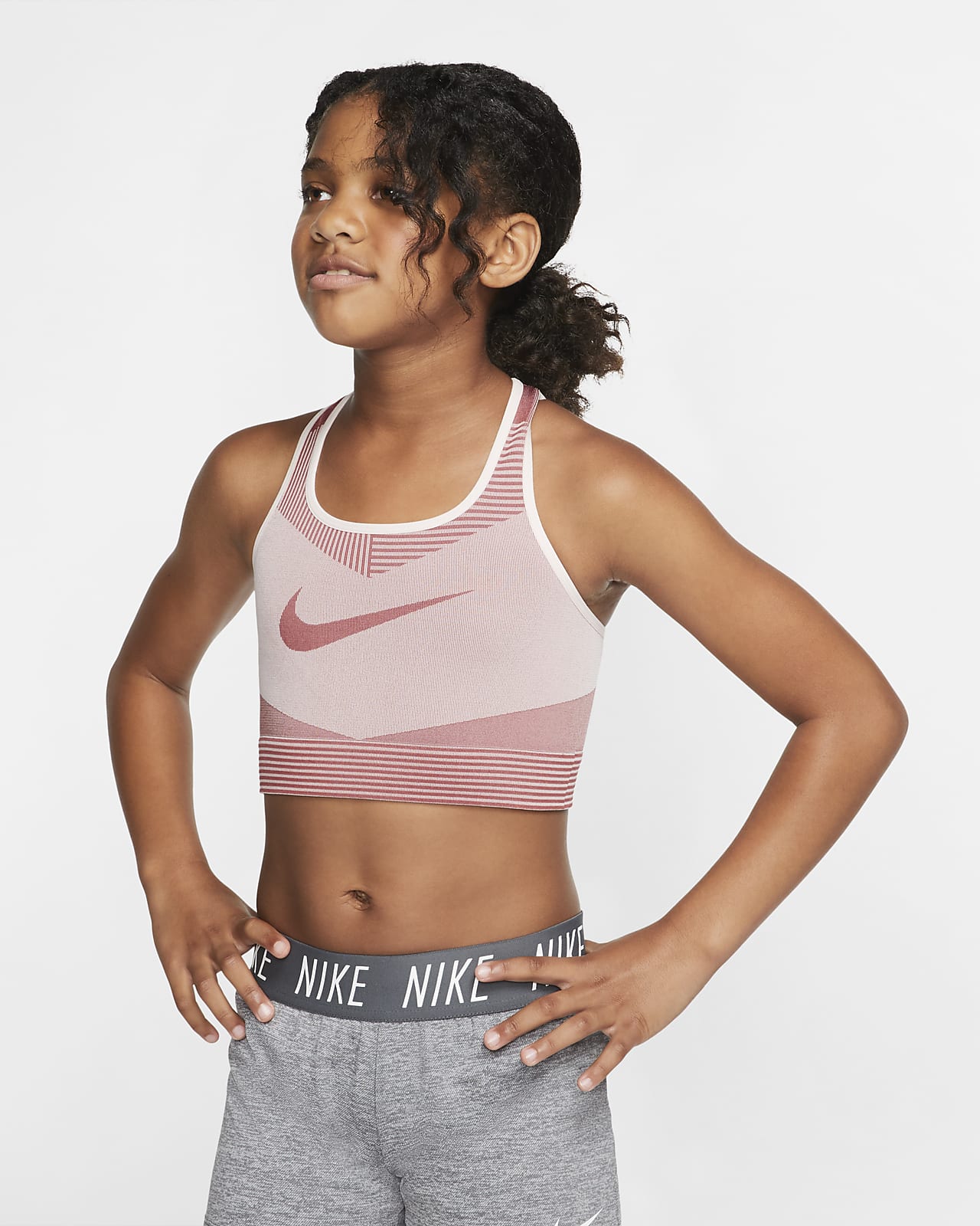 Nike FE/NOM Seamless 大童（女孩）运动内衣