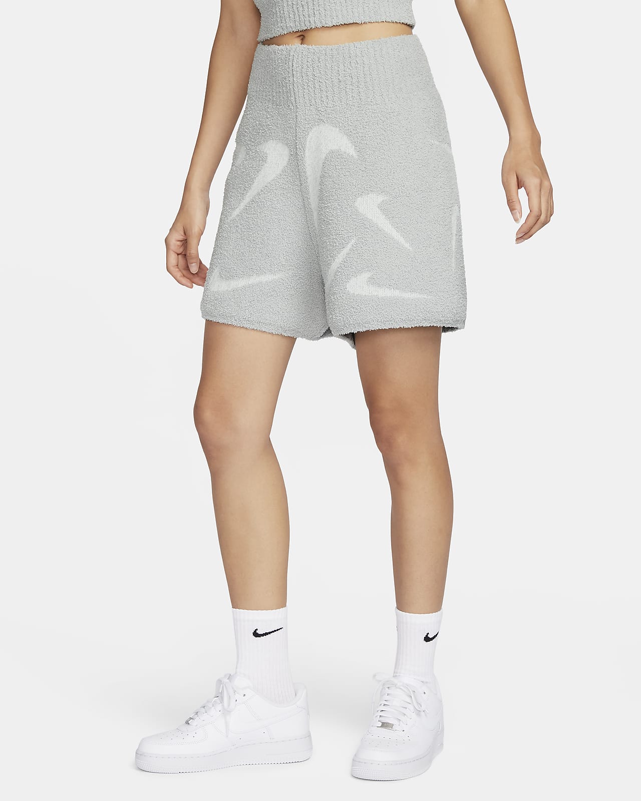 Nike Sportswear Phoenix Cozy Bouclé 女子高腰修身针织短裤