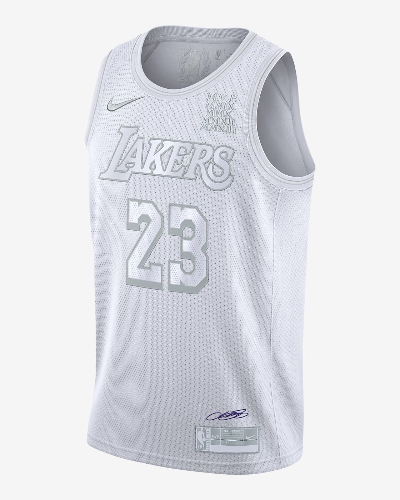 洛杉矶湖人队 (LeBron James) MVP Nike NBA Jersey 男子球衣