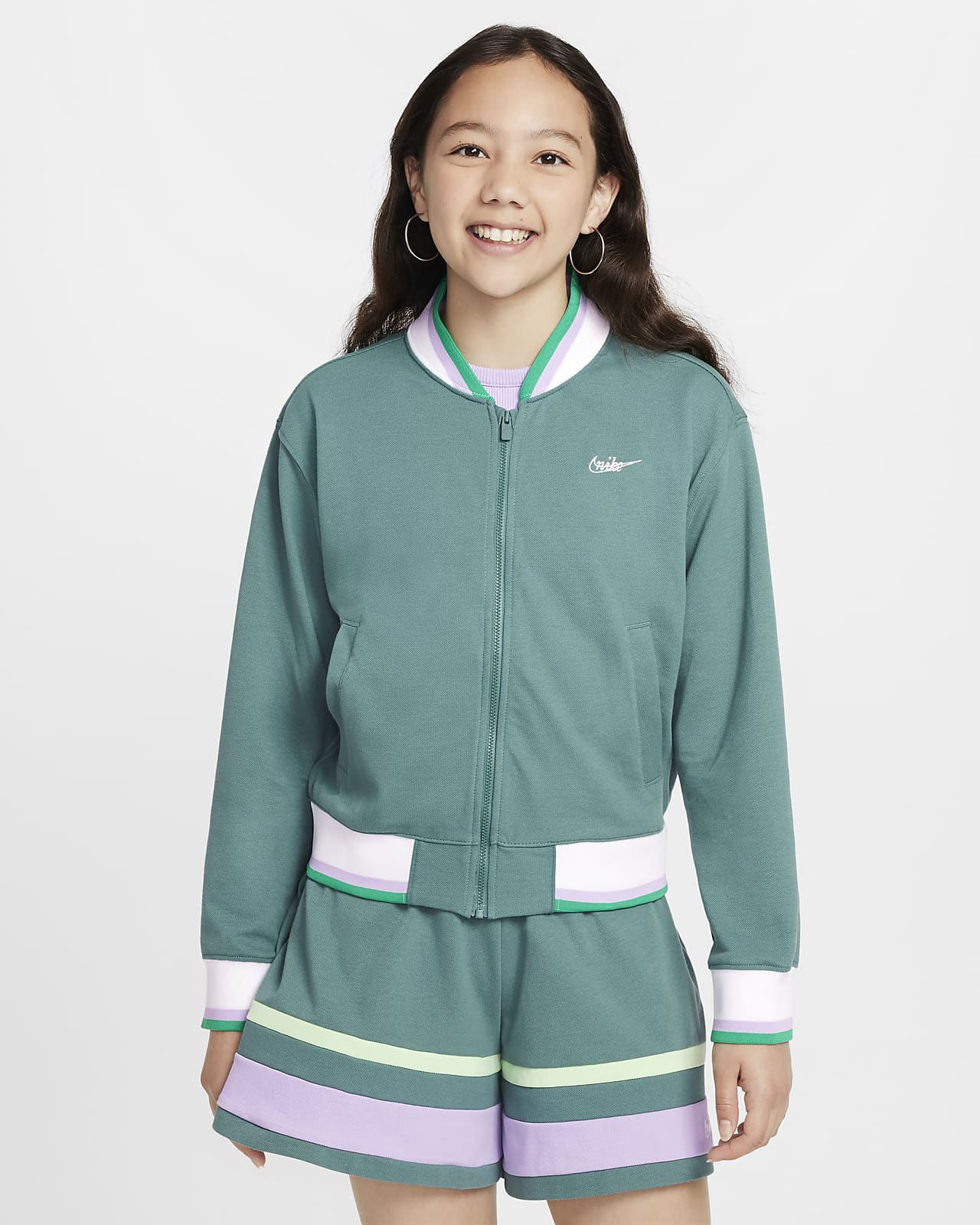 Nike Sportswear 大童（女孩）学院风夹克