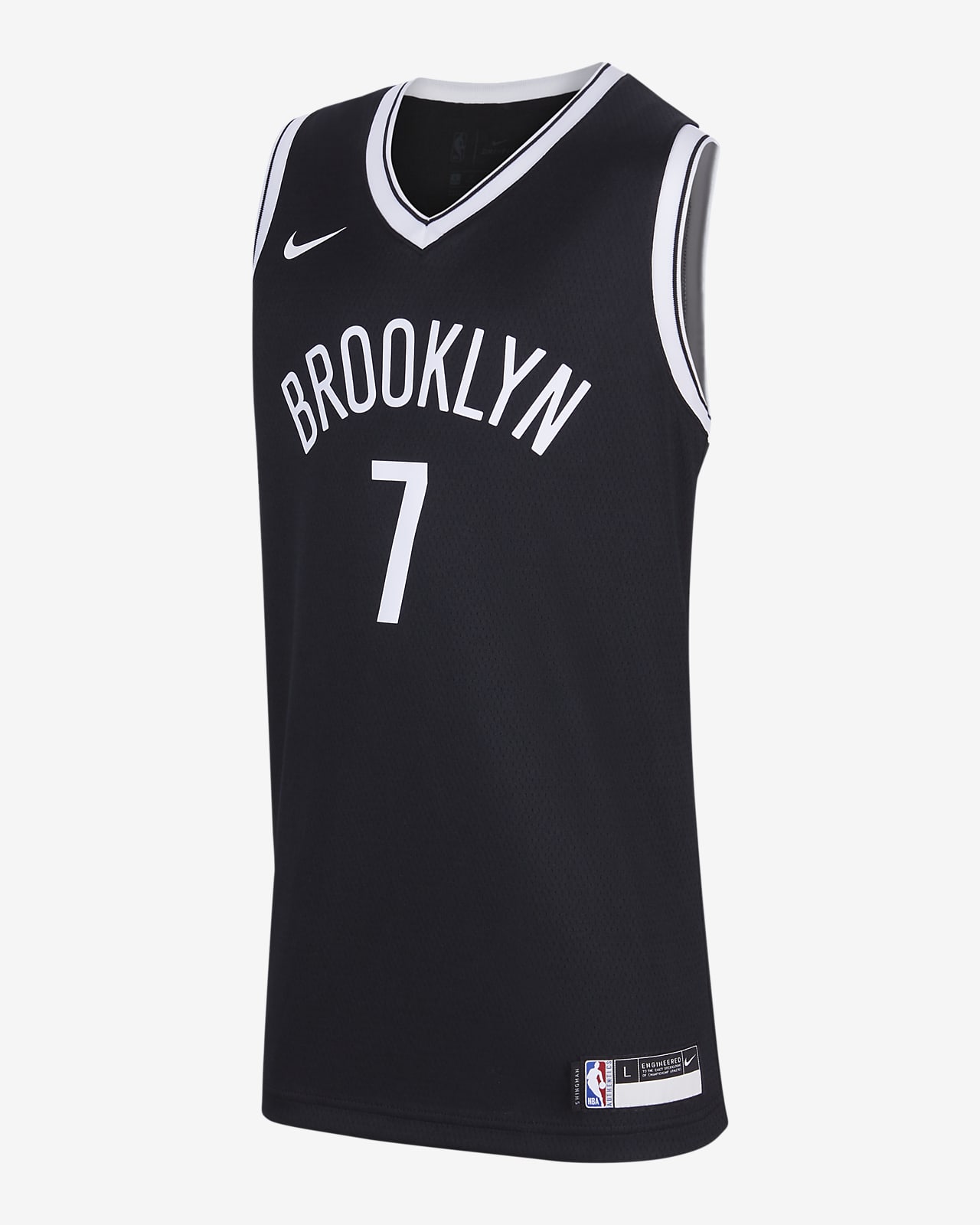 2021/22 赛季布鲁克林篮网队 Icon Edition Nike NBA Swingman Jersey 大童（男孩）速干球衣