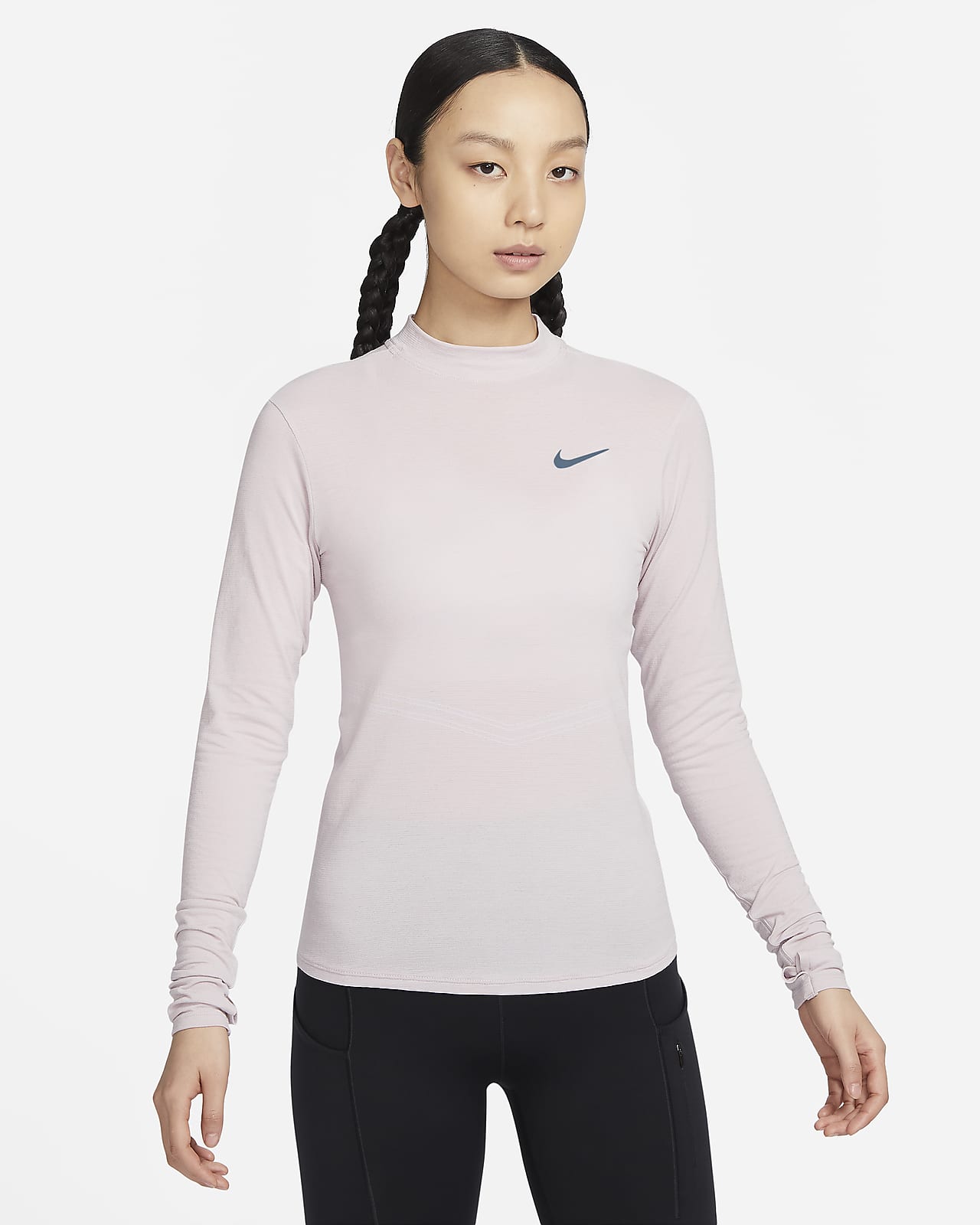 Nike Swift Dri-FIT 女子速干企领长袖跑步上衣