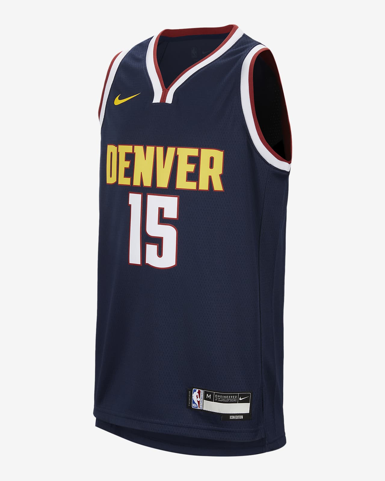 2023/24 赛季丹佛掘金队 Icon Edition Nike NBA Swingman Jersey 大童（男孩）速干球衣