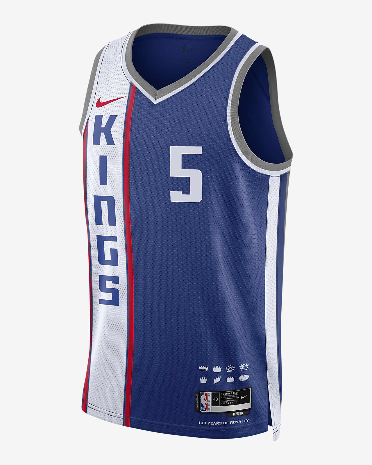 2023/24 赛季萨克拉门托国王队 (De'Aaron Fox) City Edition Nike Dri-FIT NBA Swingman Jersey 男子速干球衣