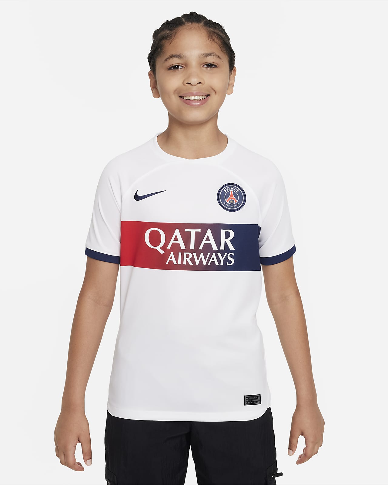 2023/24 赛季巴黎圣日耳曼客场球迷版 Nike Dri-FIT 大童速干足球球衣