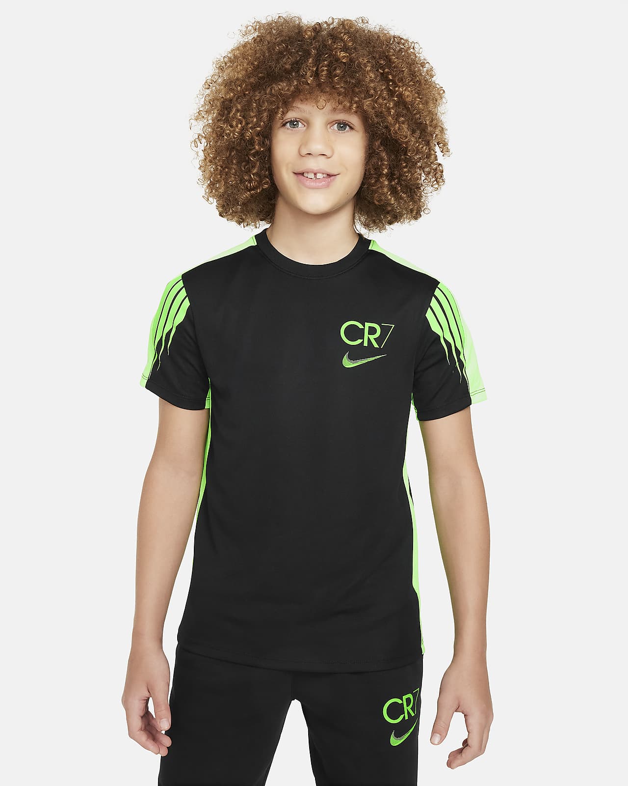 CR7 Dri-FIT Academy 23 耐克C罗系列大童速干足球短袖上衣