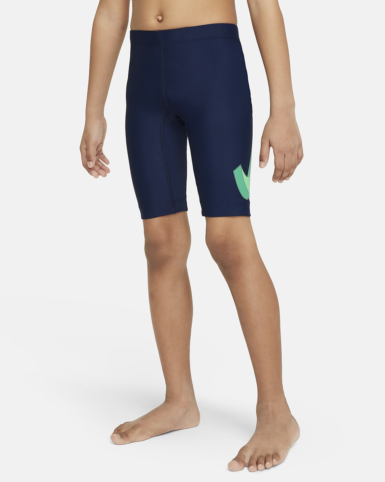Nike Swim 3-D Swoosh 大童（男孩）紧身短裤