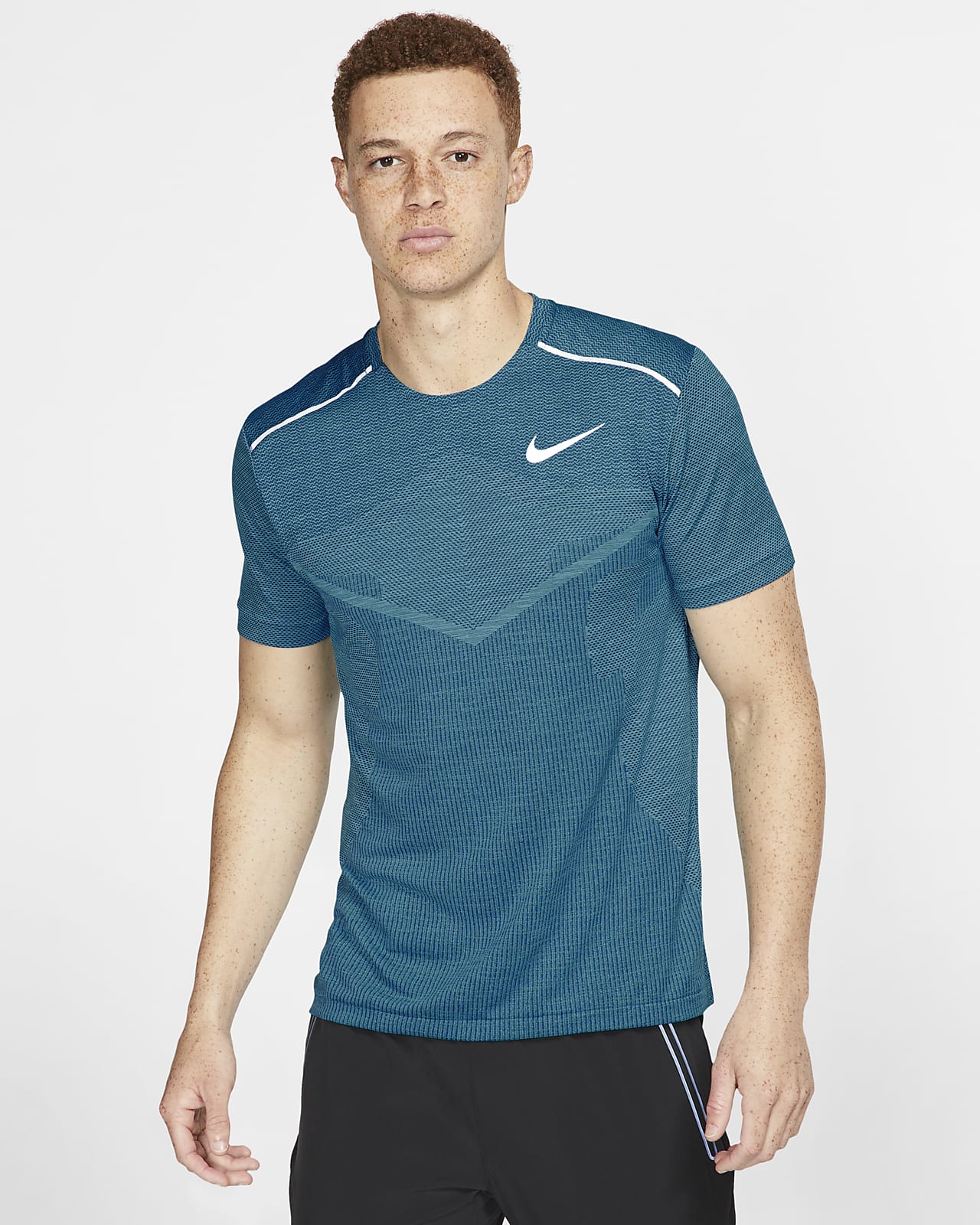 Nike TechKnit Ultra 男子短袖跑步上衣