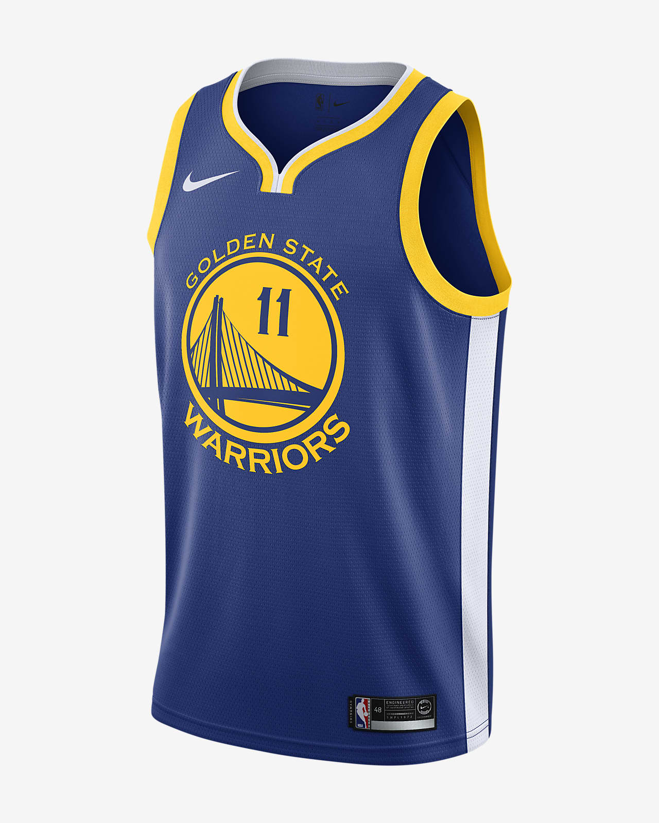 金州勇士队 (Klay Thompson) Nike Icon Edition Swingman Jersey NBA Jersey 男子球衣